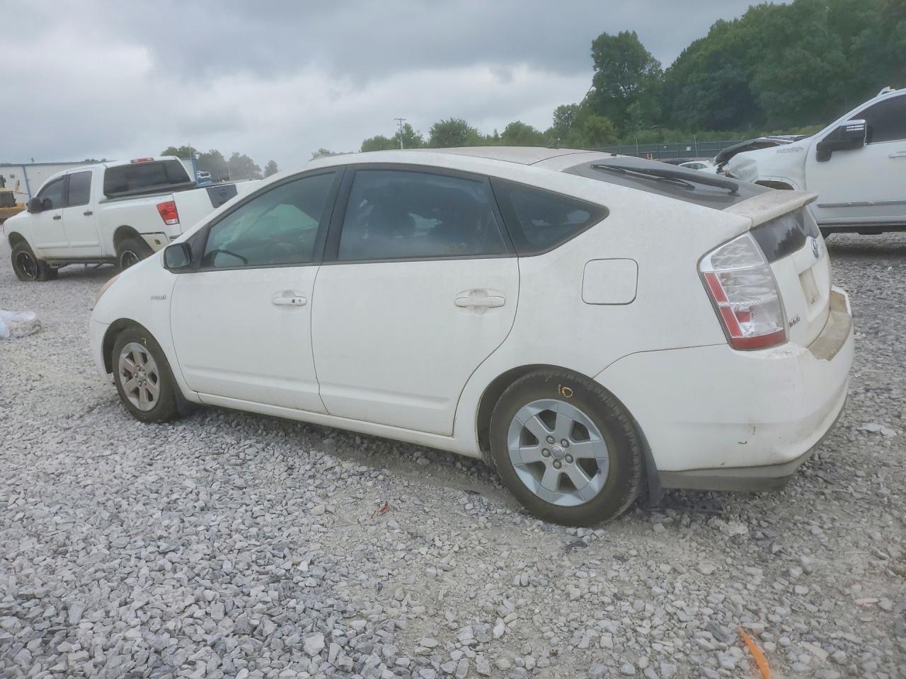2009 Toyota Prius Base White vin: JTDKB20U193494222