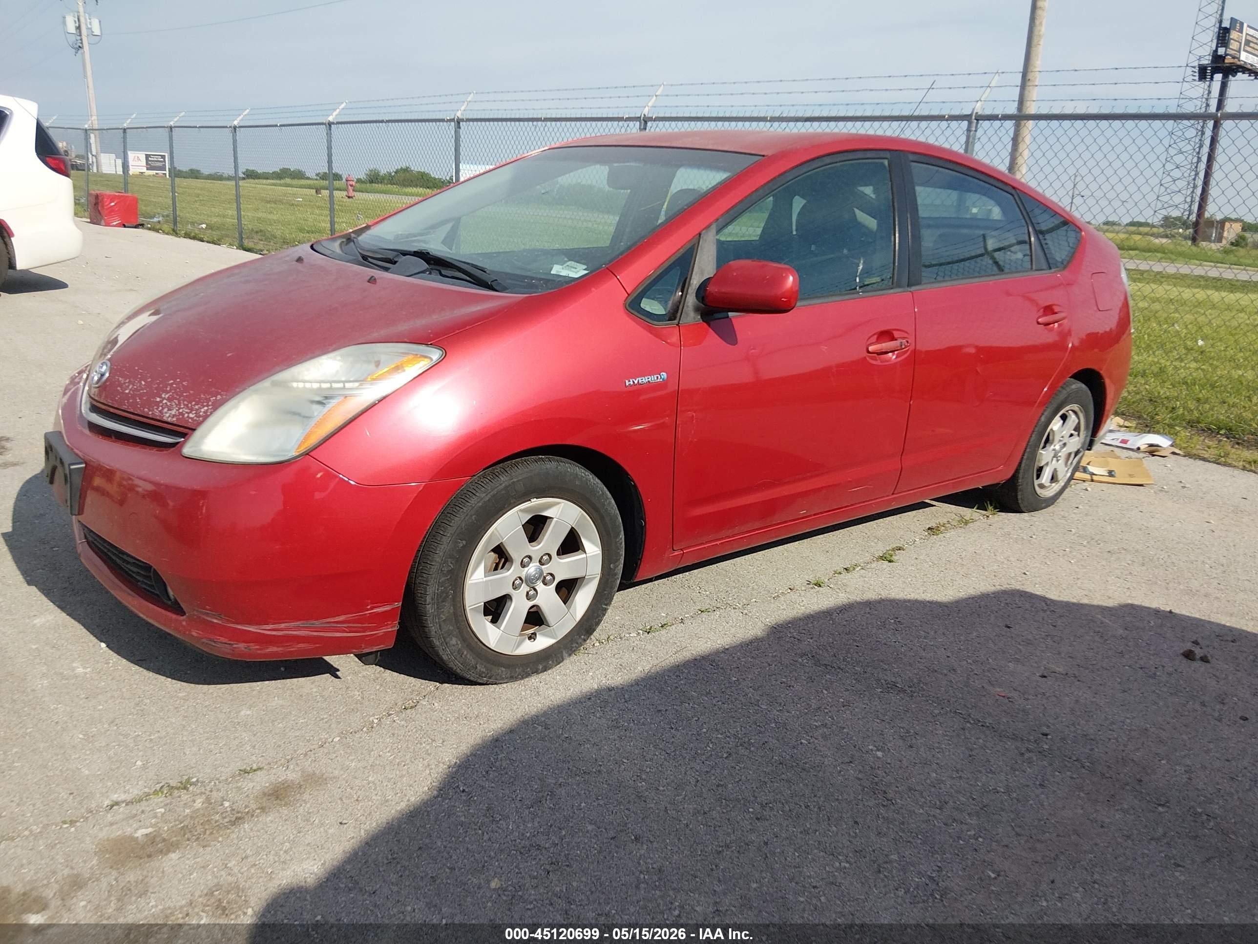 2009 Toyota Prius Red vin: JTDKB20U193529809