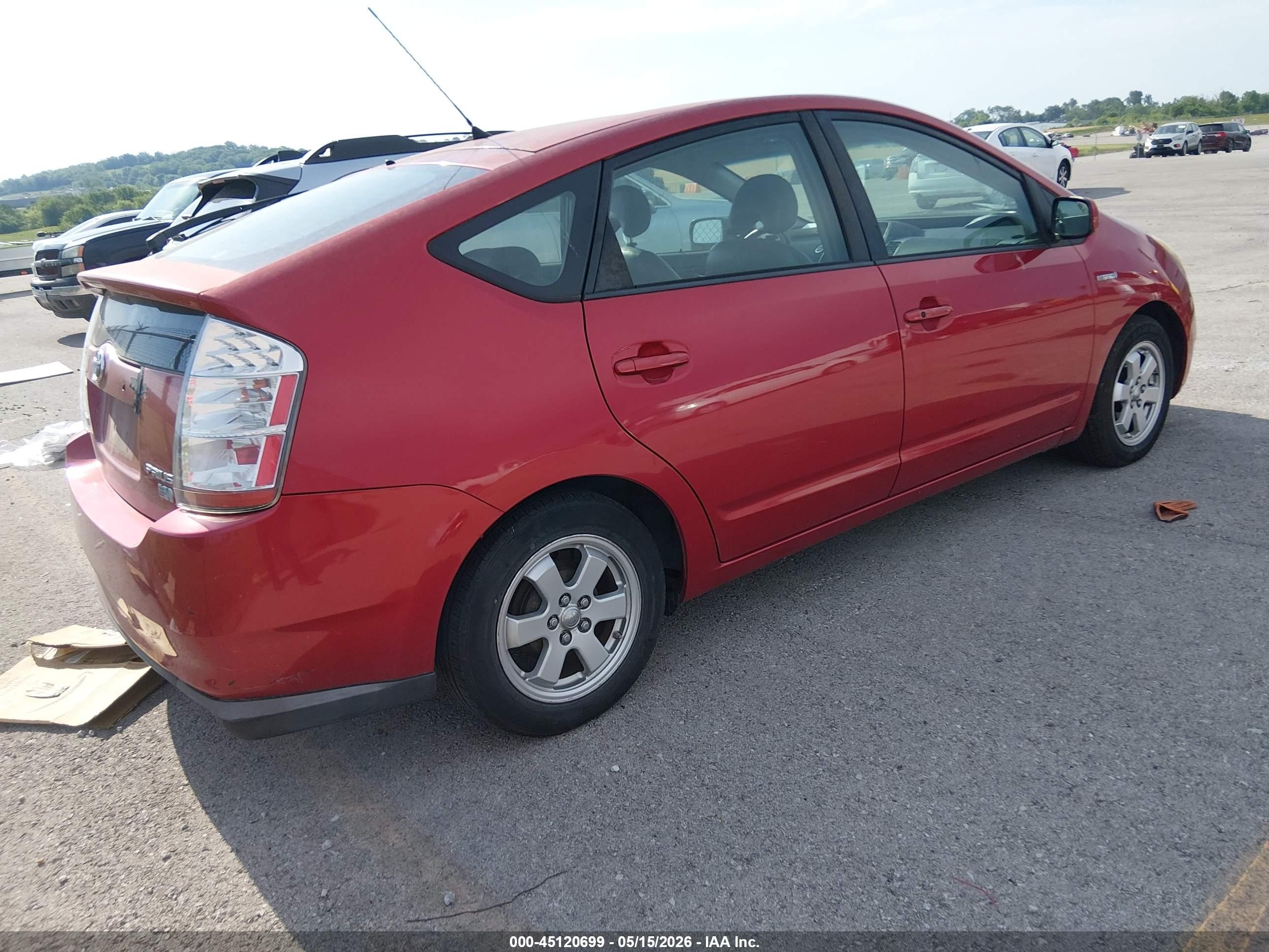 2009 Toyota Prius Red vin: JTDKB20U193529809