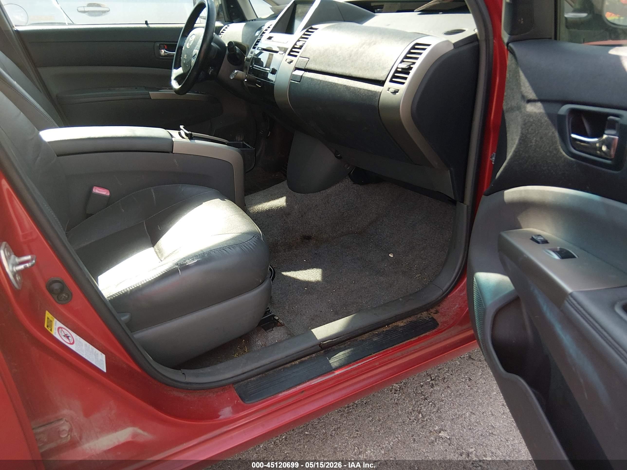 2009 Toyota Prius Red vin: JTDKB20U193529809