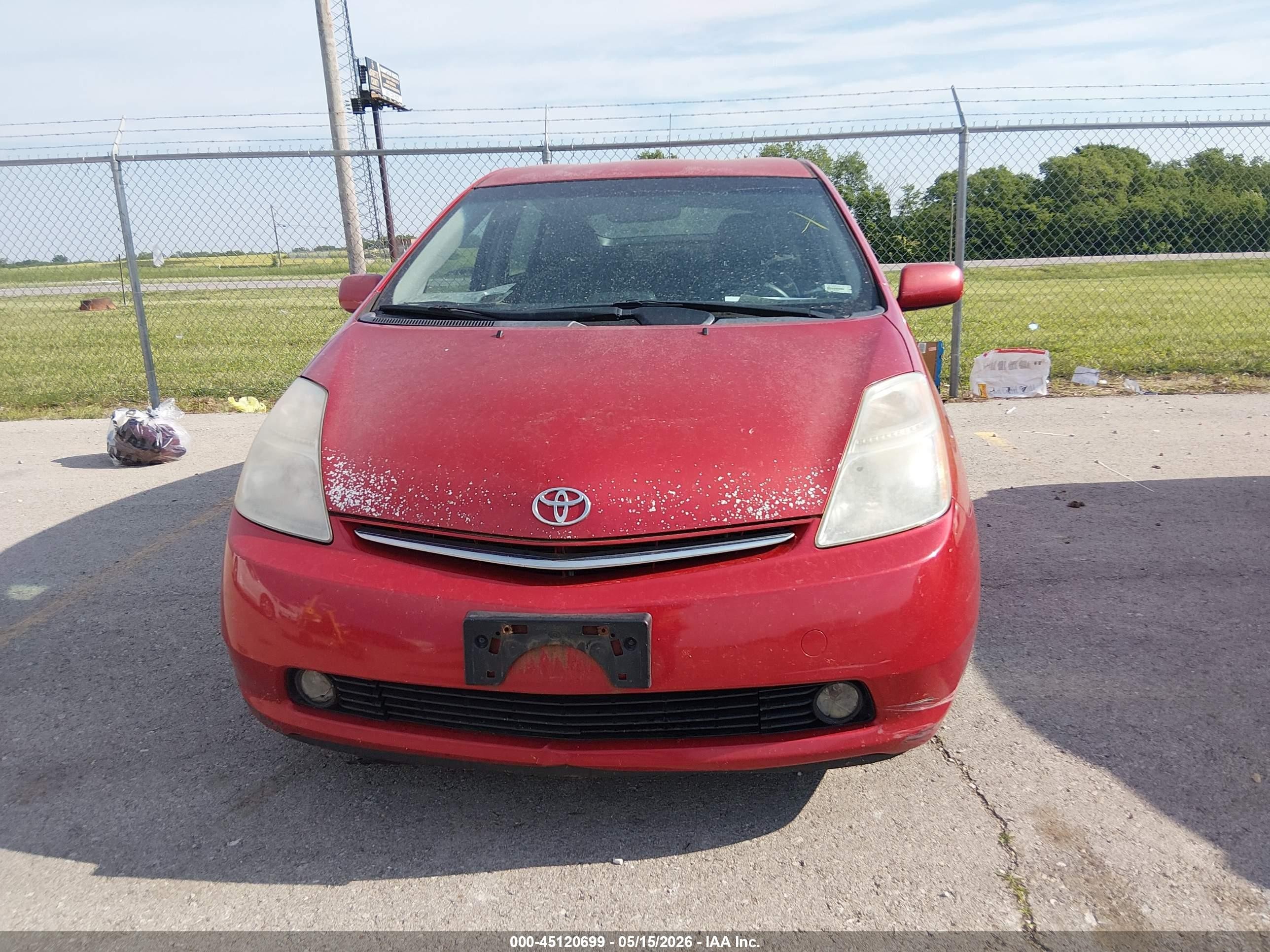 2009 Toyota Prius Red vin: JTDKB20U193529809