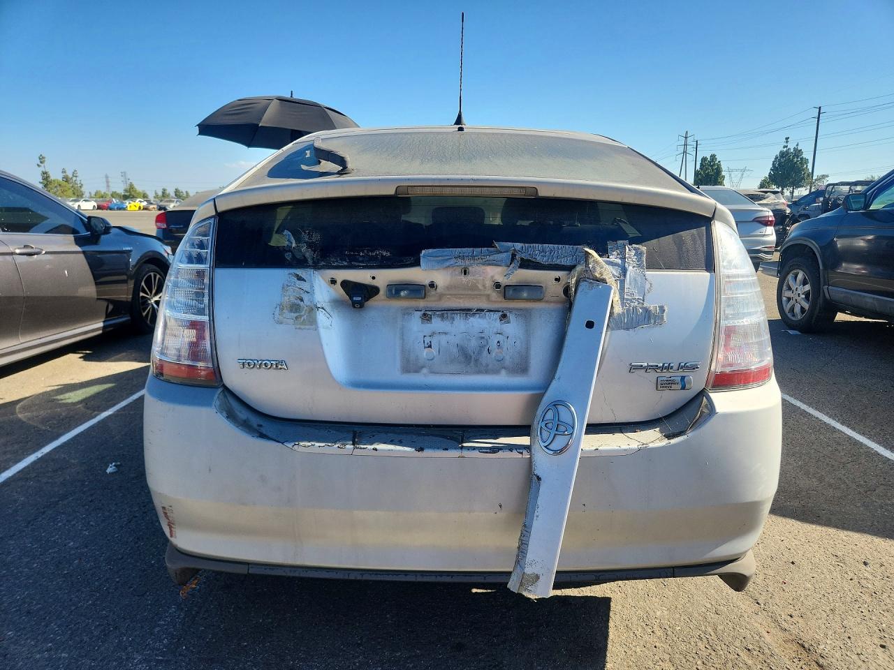 2009 Toyota Prius Base Gray vin: JTDKB20U197837149
