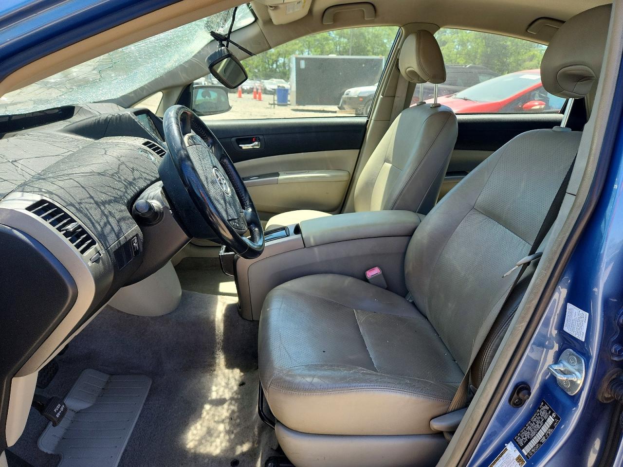 2009 Toyota Prius Base Blue vin: JTDKB20U197844831
