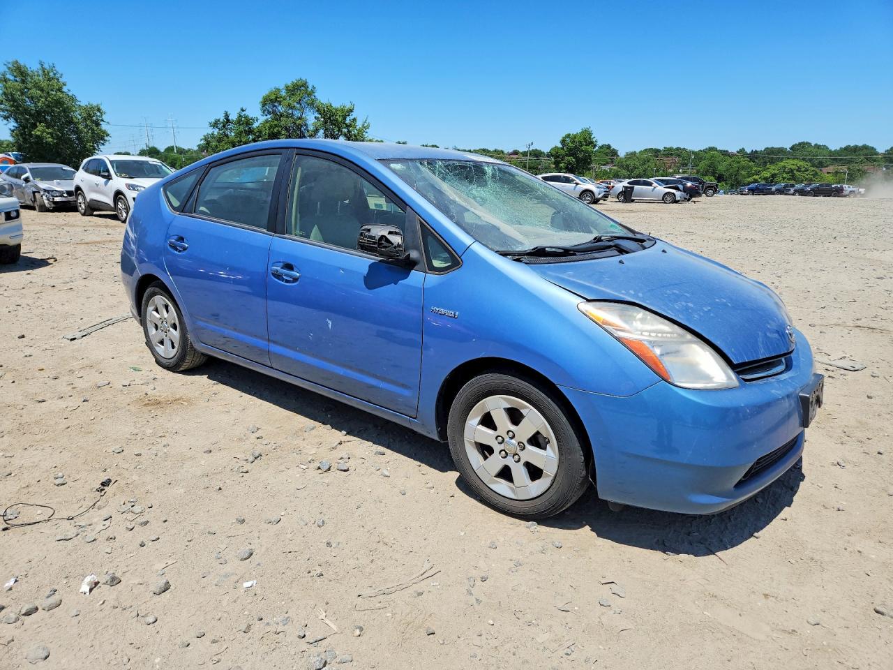 2009 Toyota Prius Base Blue vin: JTDKB20U197844831