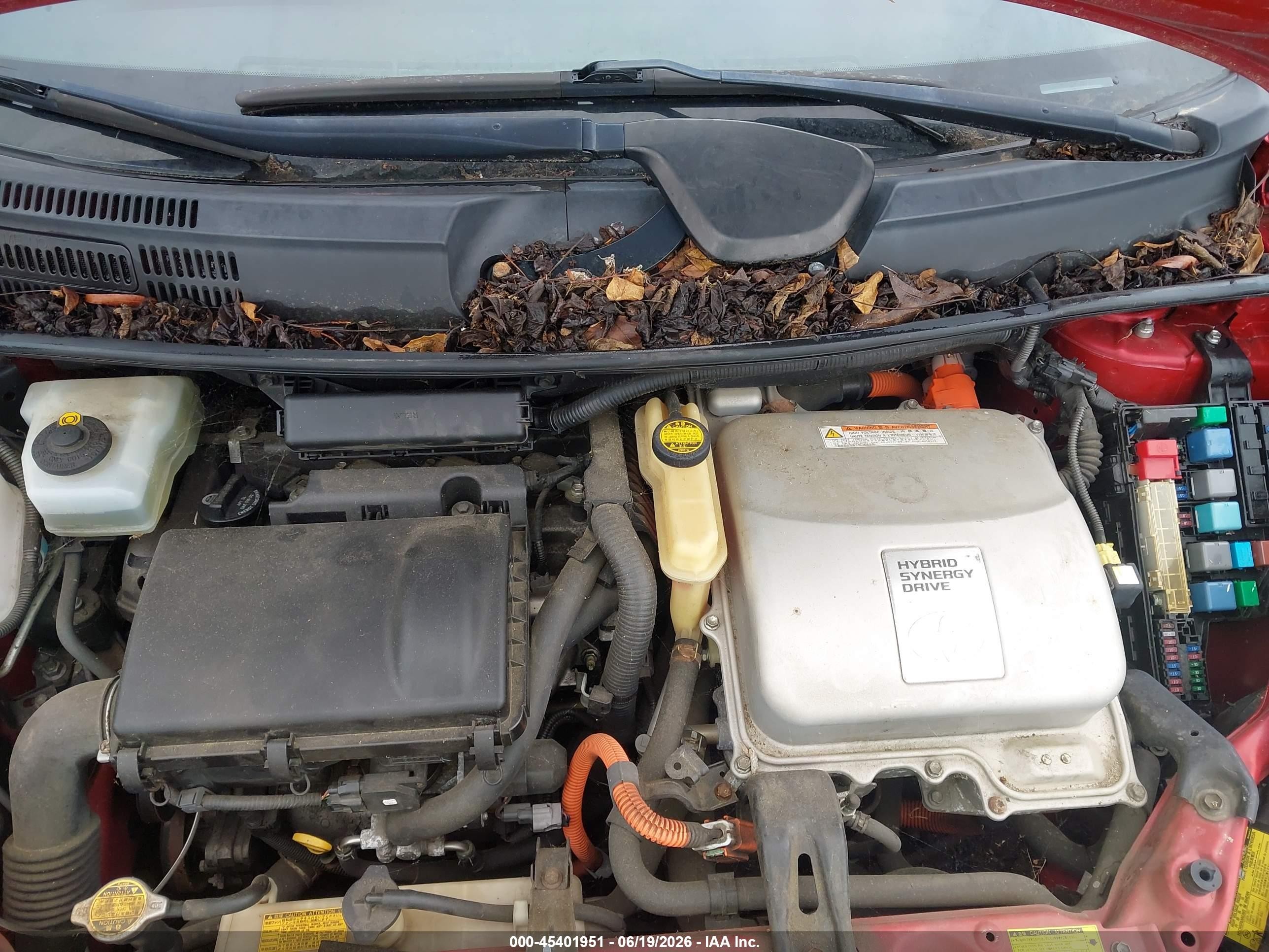 2009 Toyota Prius   Red vin: JTDKB20U197860768