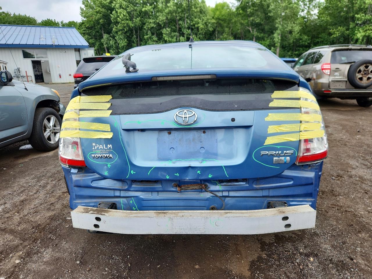 2009 Toyota Prius Touring Blue vin: JTDKB20U197876016