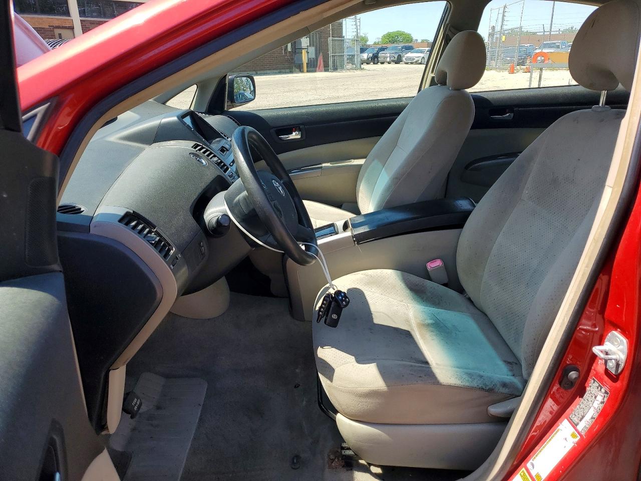 2009 Toyota Prius Base Red vin: JTDKB20U197889929