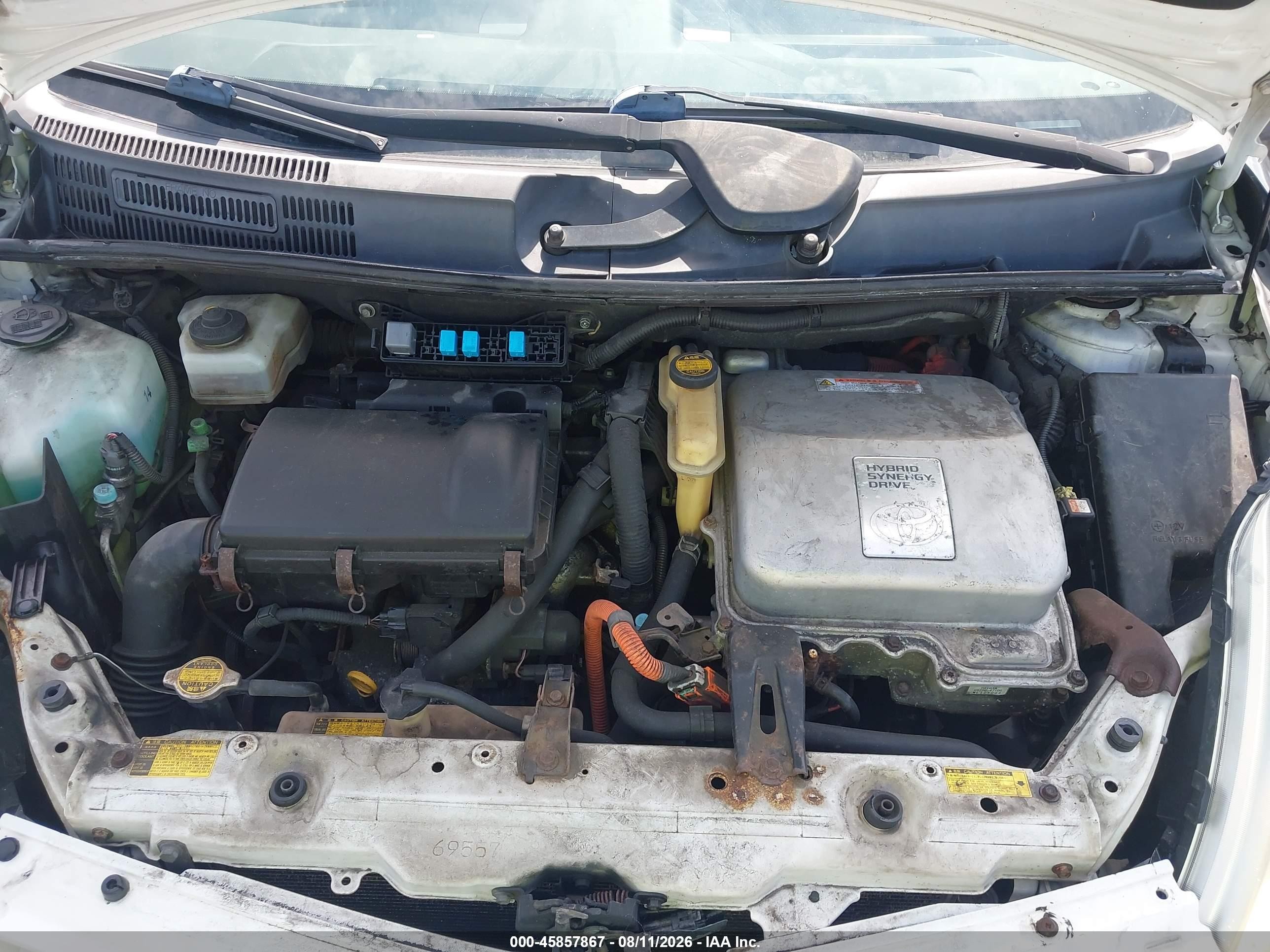 2004 Toyota Prius   White vin: JTDKB20U240032732