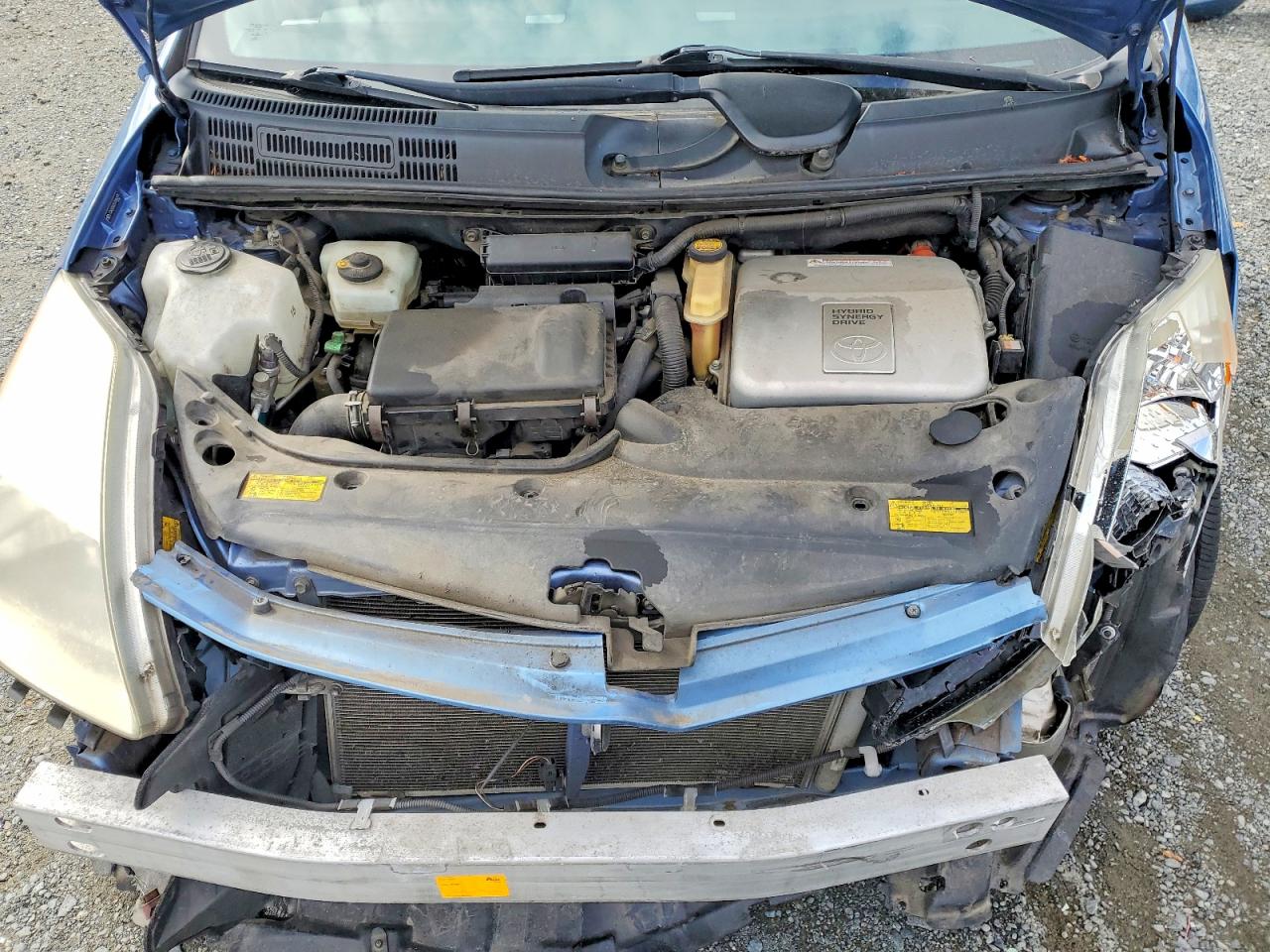 2005 Toyota Prius Base Синий vin: JTDKB20U257046879