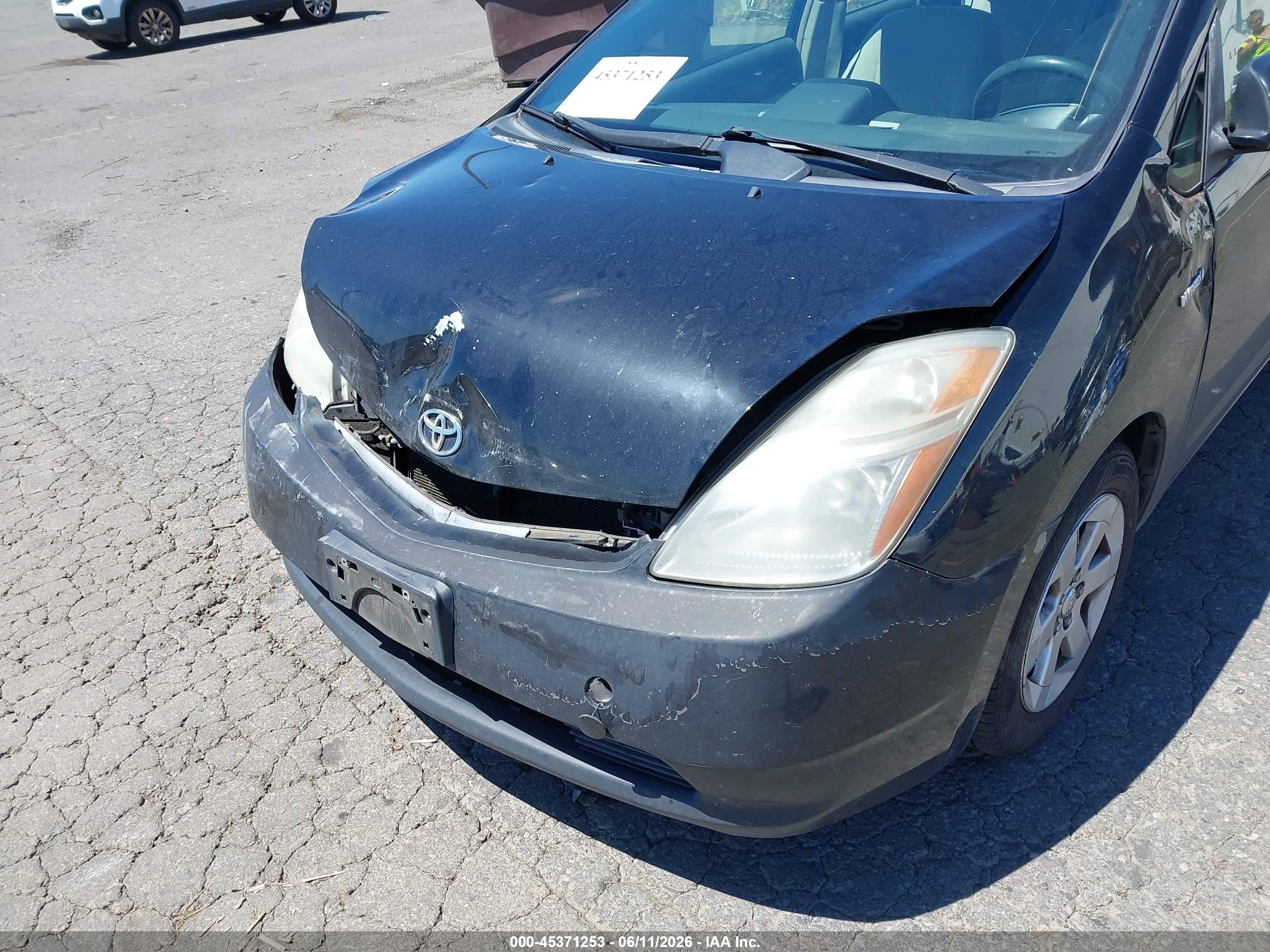 2006 Toyota Prius   Black vin: JTDKB20U263130743