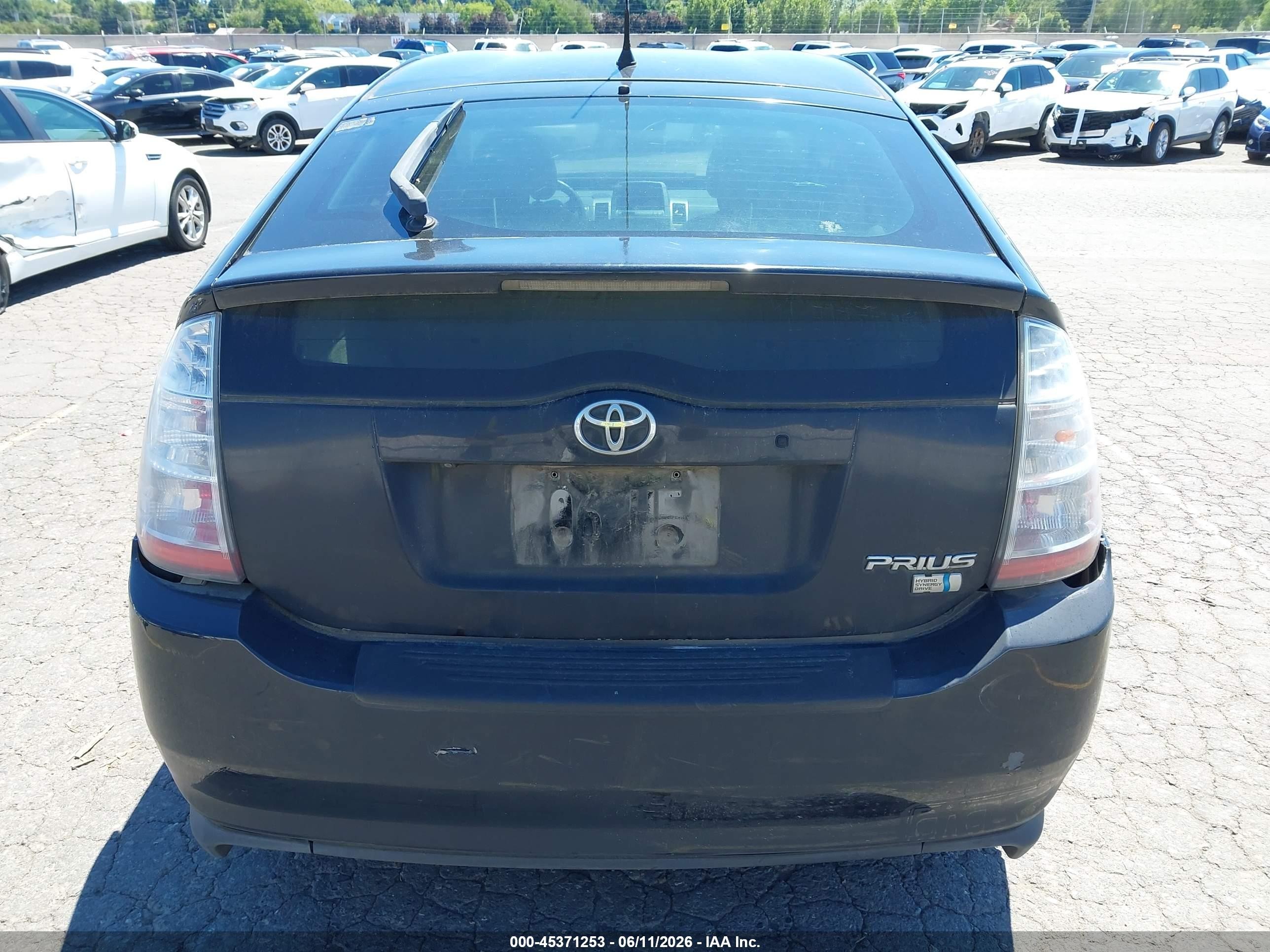 2006 Toyota Prius   Black vin: JTDKB20U263130743