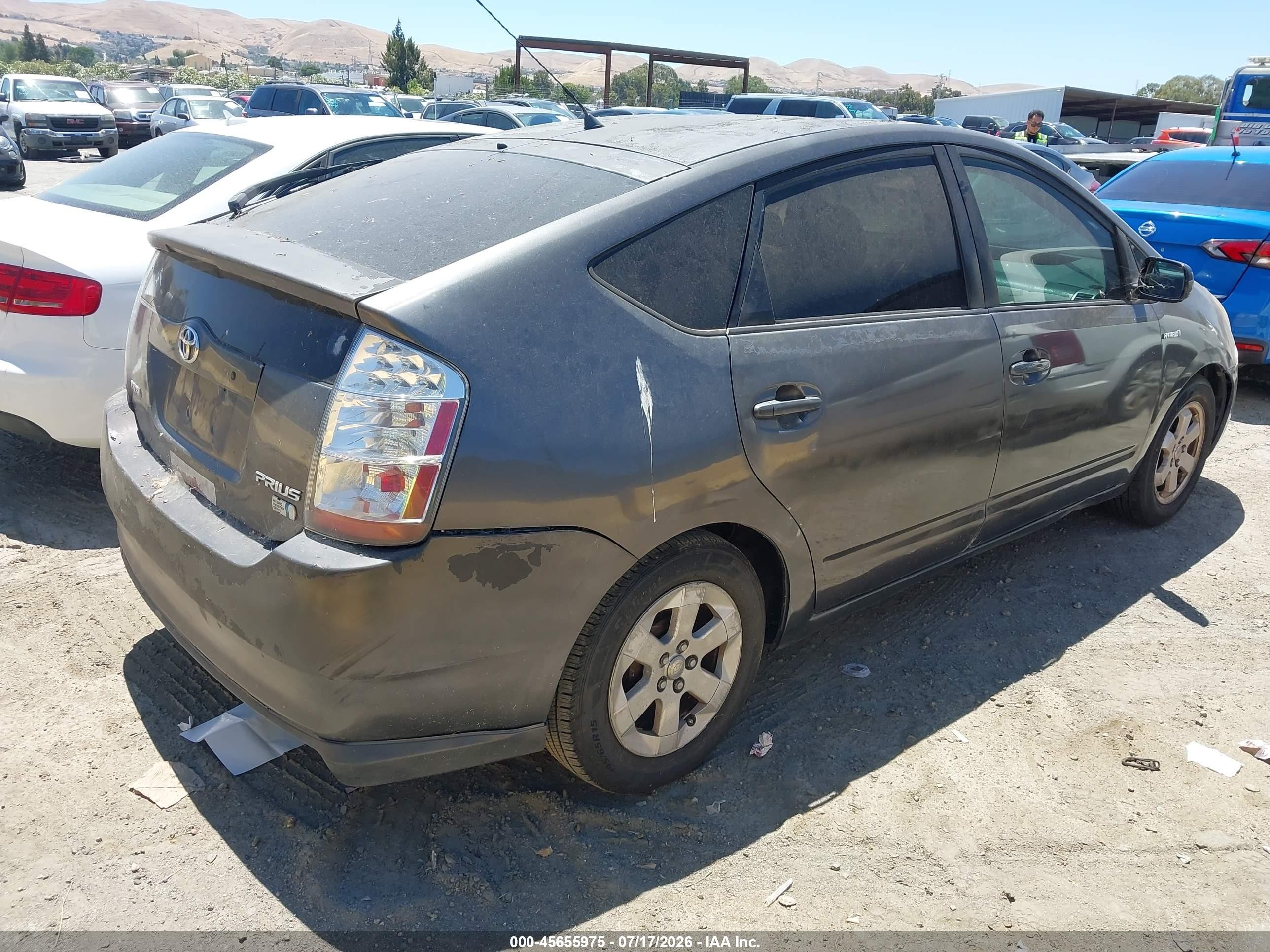 2006 Toyota Prius   Gray vin: JTDKB20U263181790