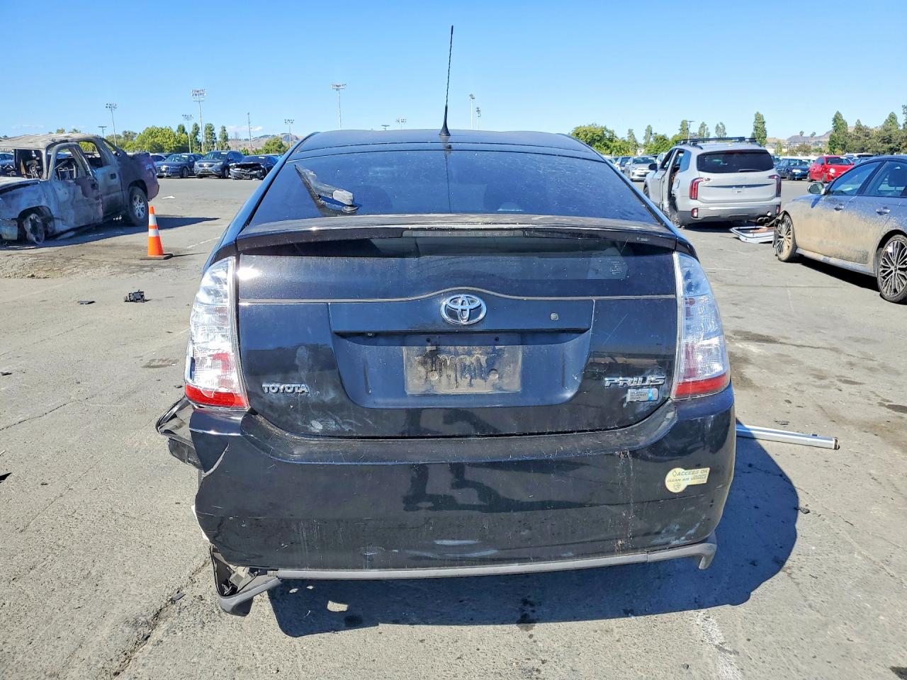 2006 Toyota Prius Base Black vin: JTDKB20U267532173