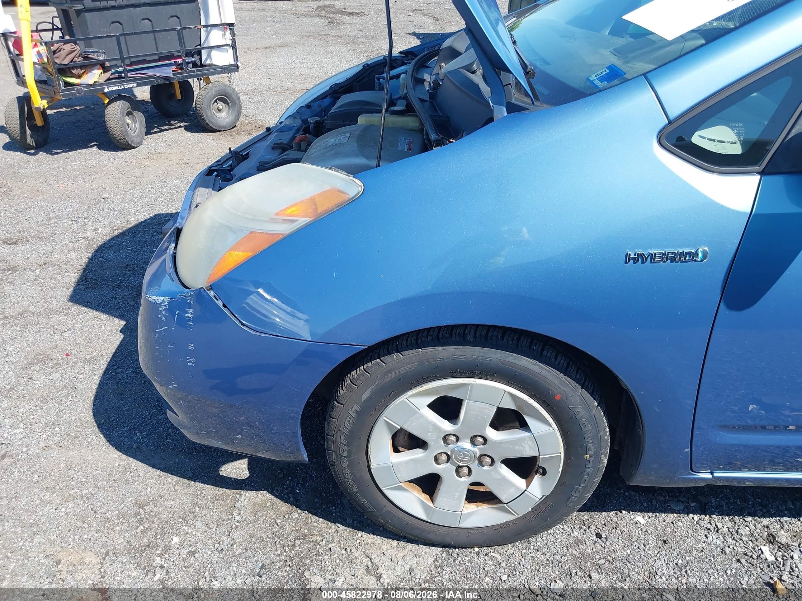 2006 Toyota Prius   Blue vin: JTDKB20U267543500