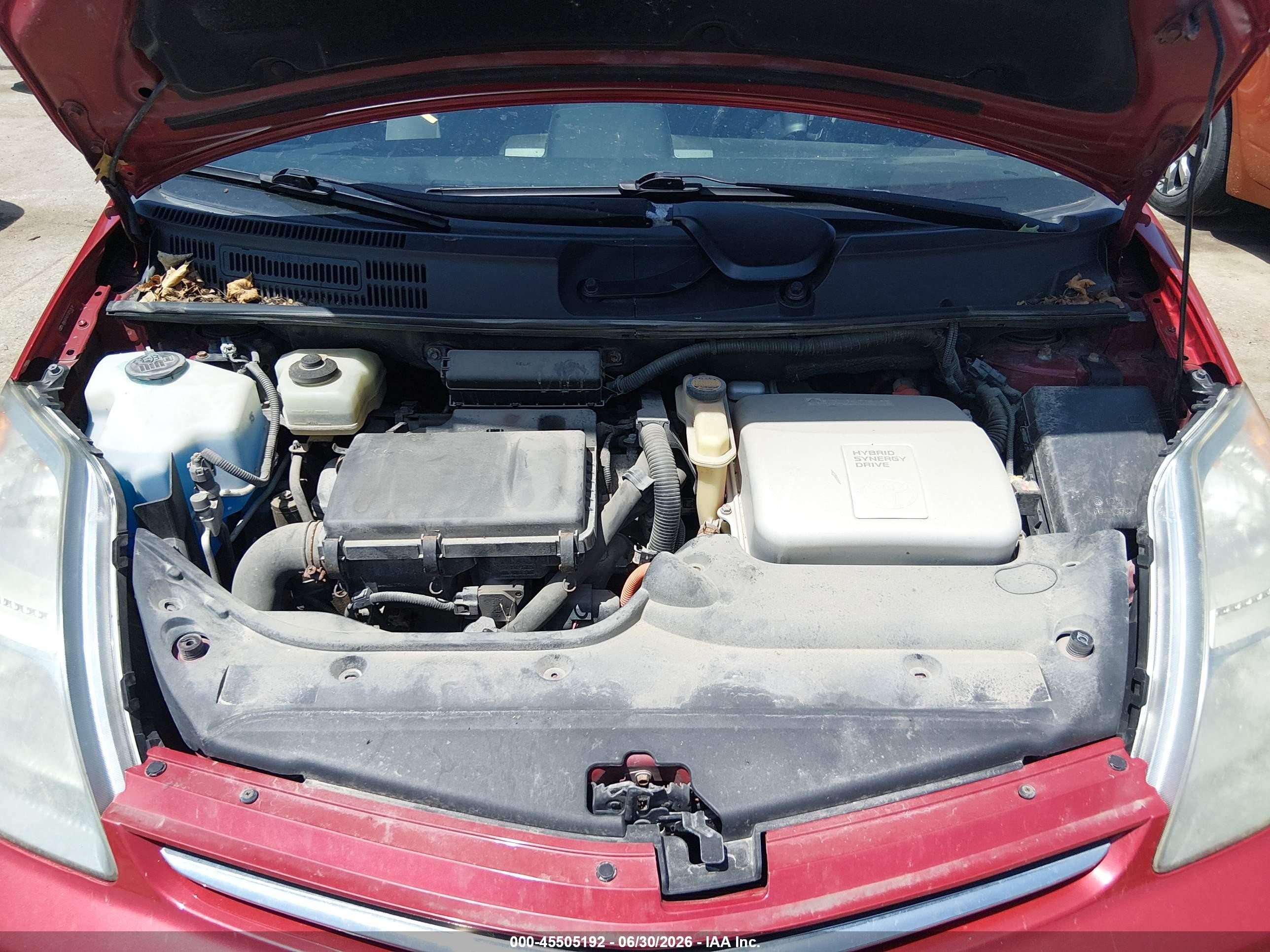 2007 Toyota Prius   Red vin: JTDKB20U273257638