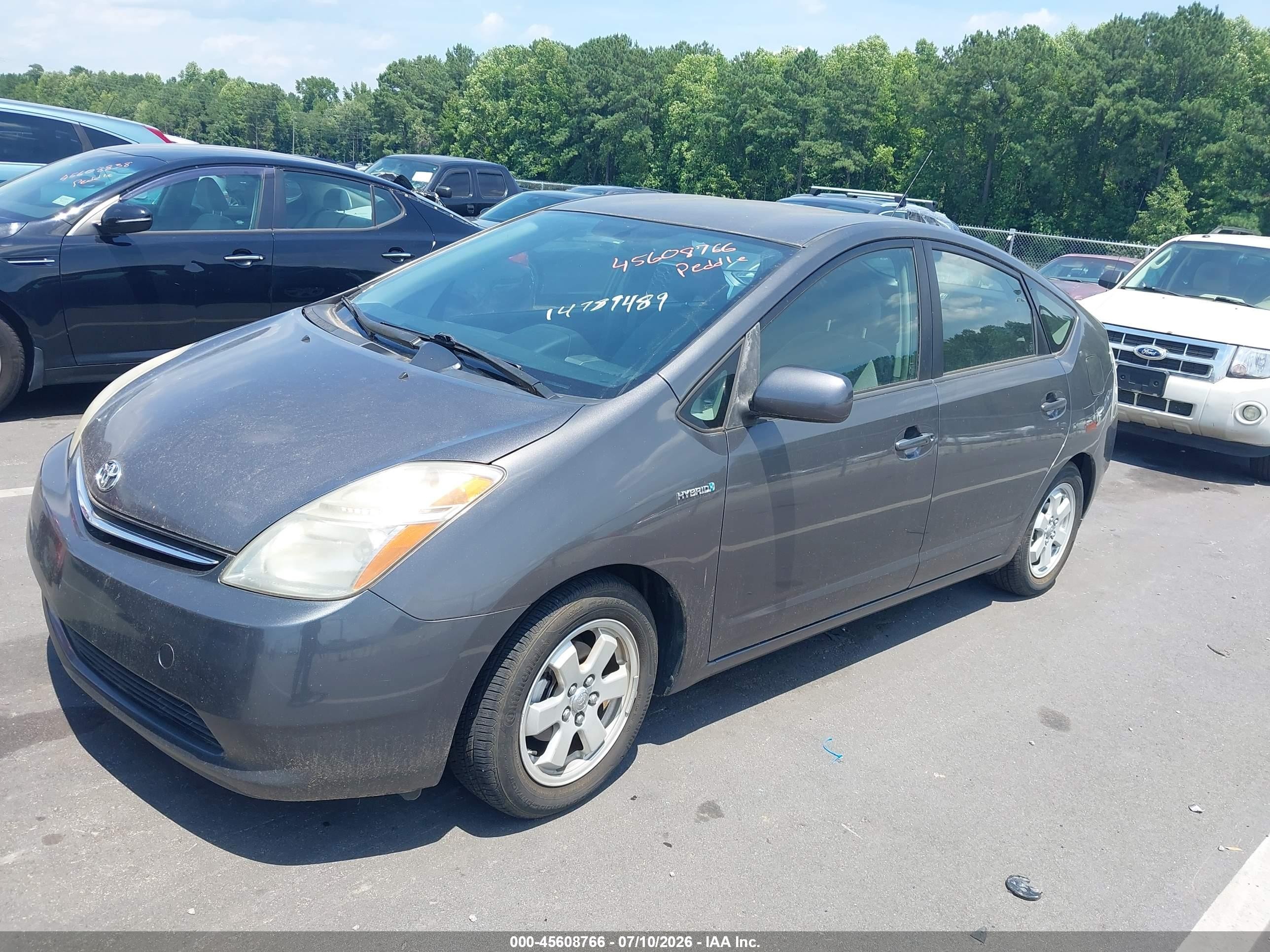 2007 Toyota Prius   Серый vin: JTDKB20U273271264