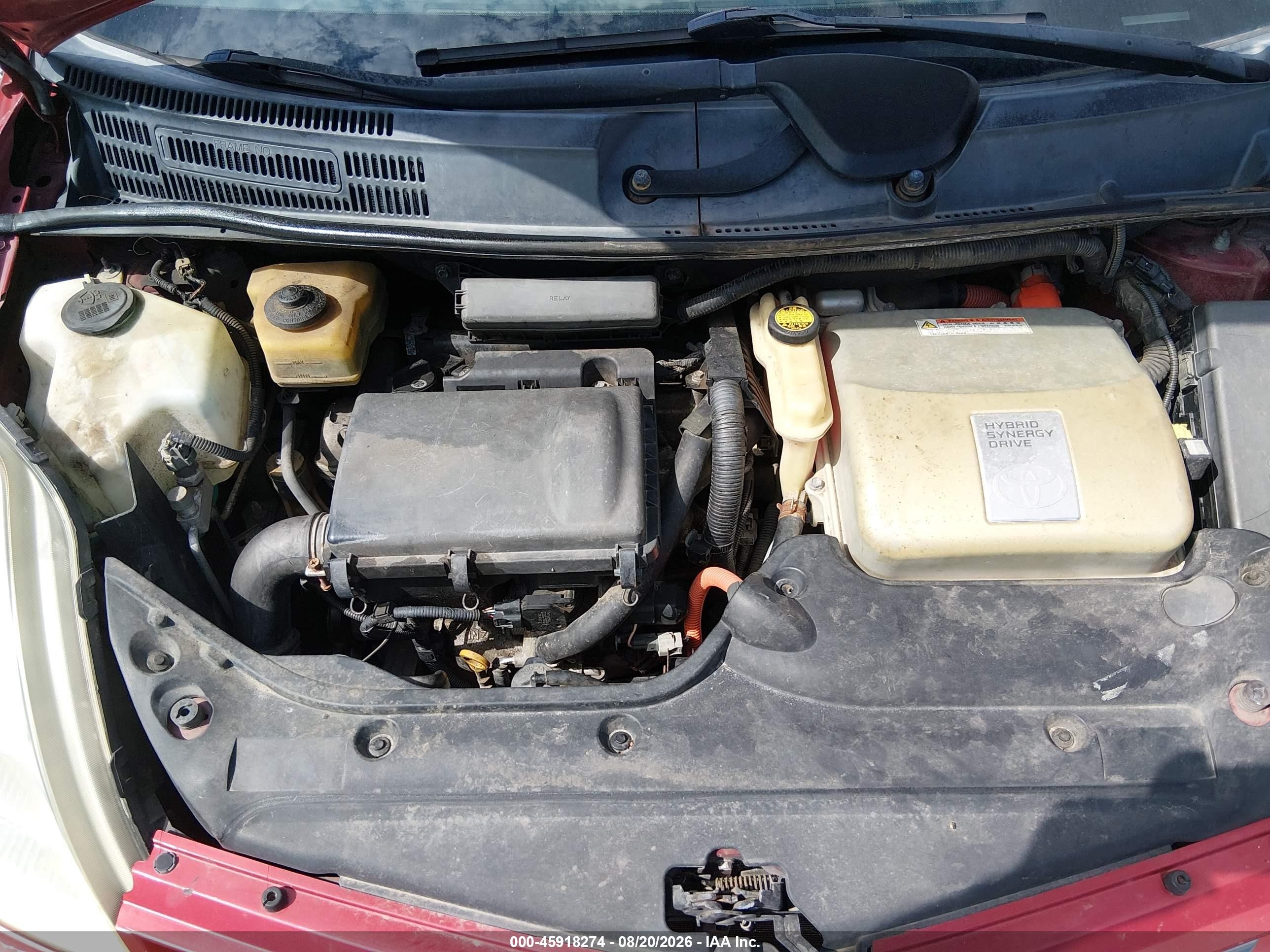 2007 Toyota Prius   Red vin: JTDKB20U273272852