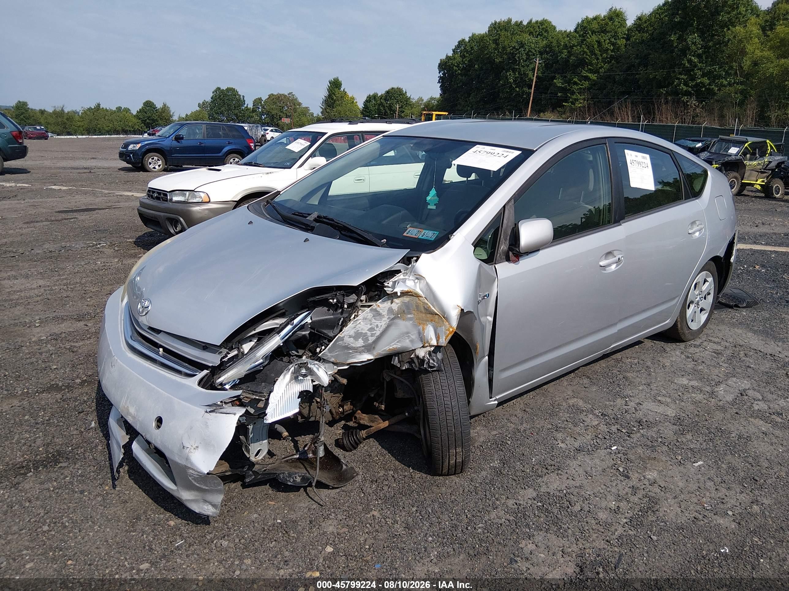 2007 Toyota Prius   Silver vin: JTDKB20U277089847