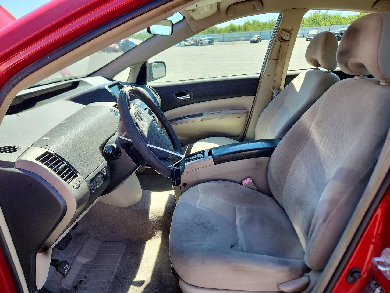 2007 Toyota Prius Base Red vin: JTDKB20U277549279