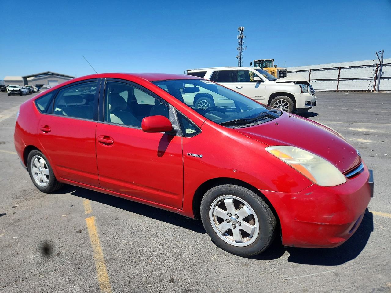 2007 Toyota Prius Base Red vin: JTDKB20U277549279