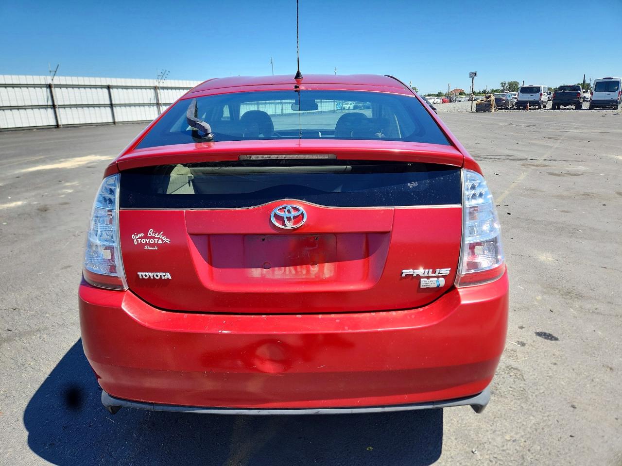 2007 Toyota Prius Base Red vin: JTDKB20U277549279