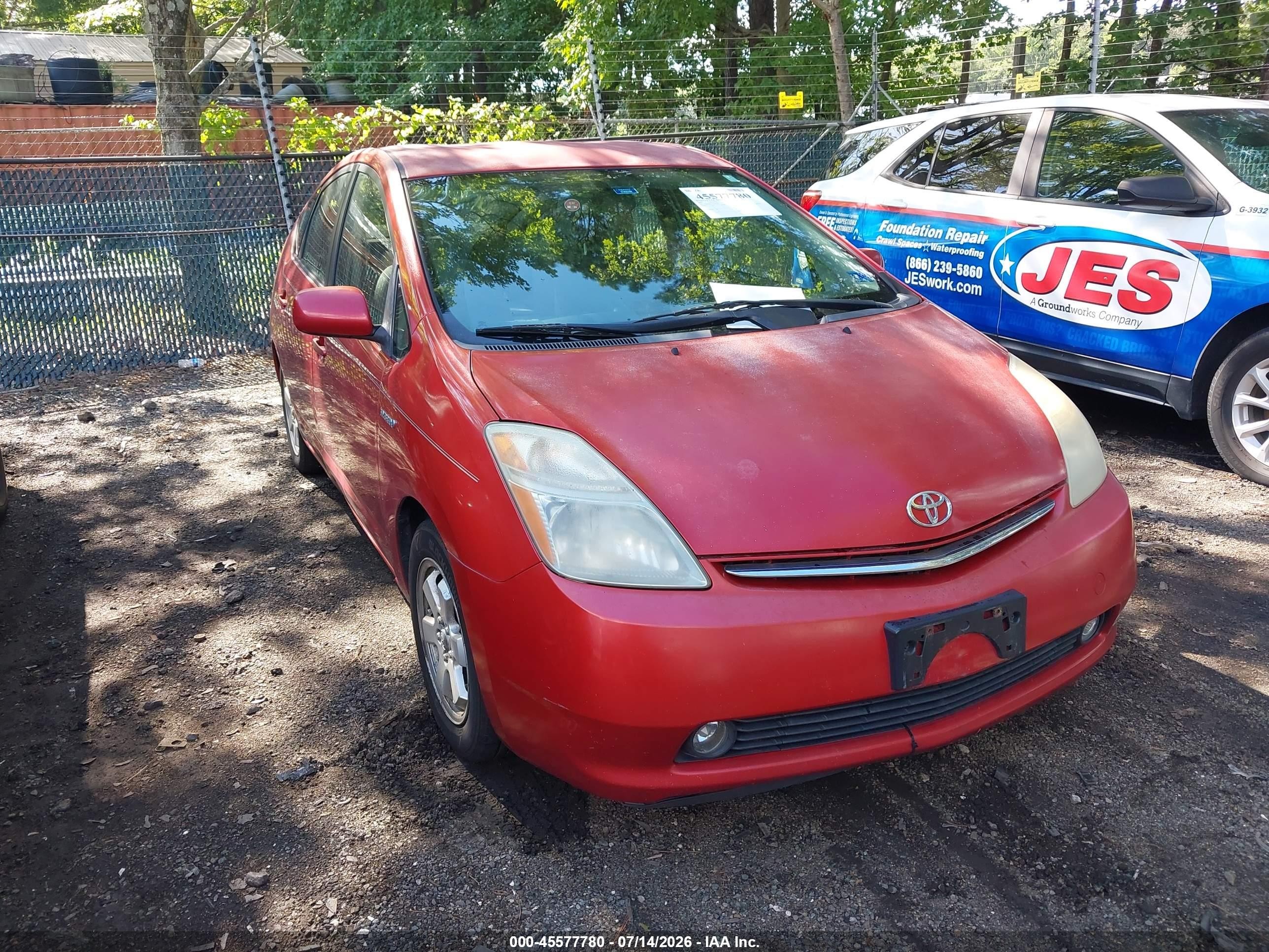 2007 Toyota Prius   Red vin: JTDKB20U277557401