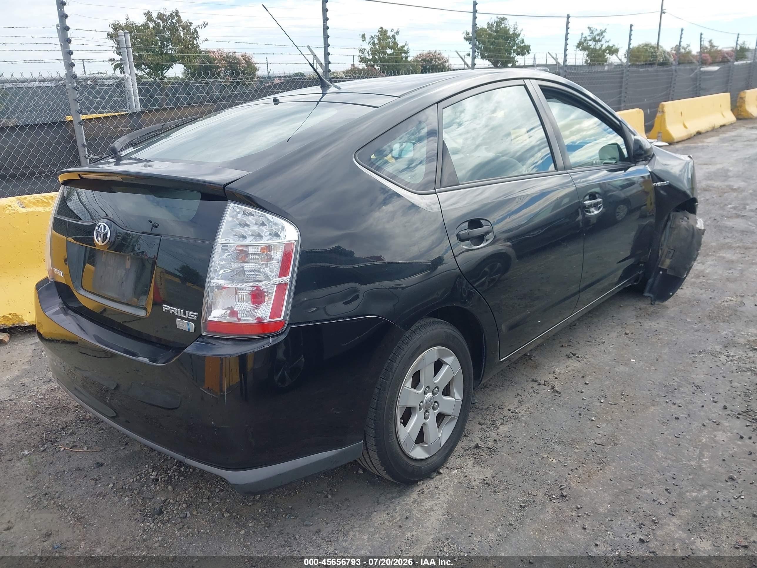 2007 Toyota Prius   Black vin: JTDKB20U277593590