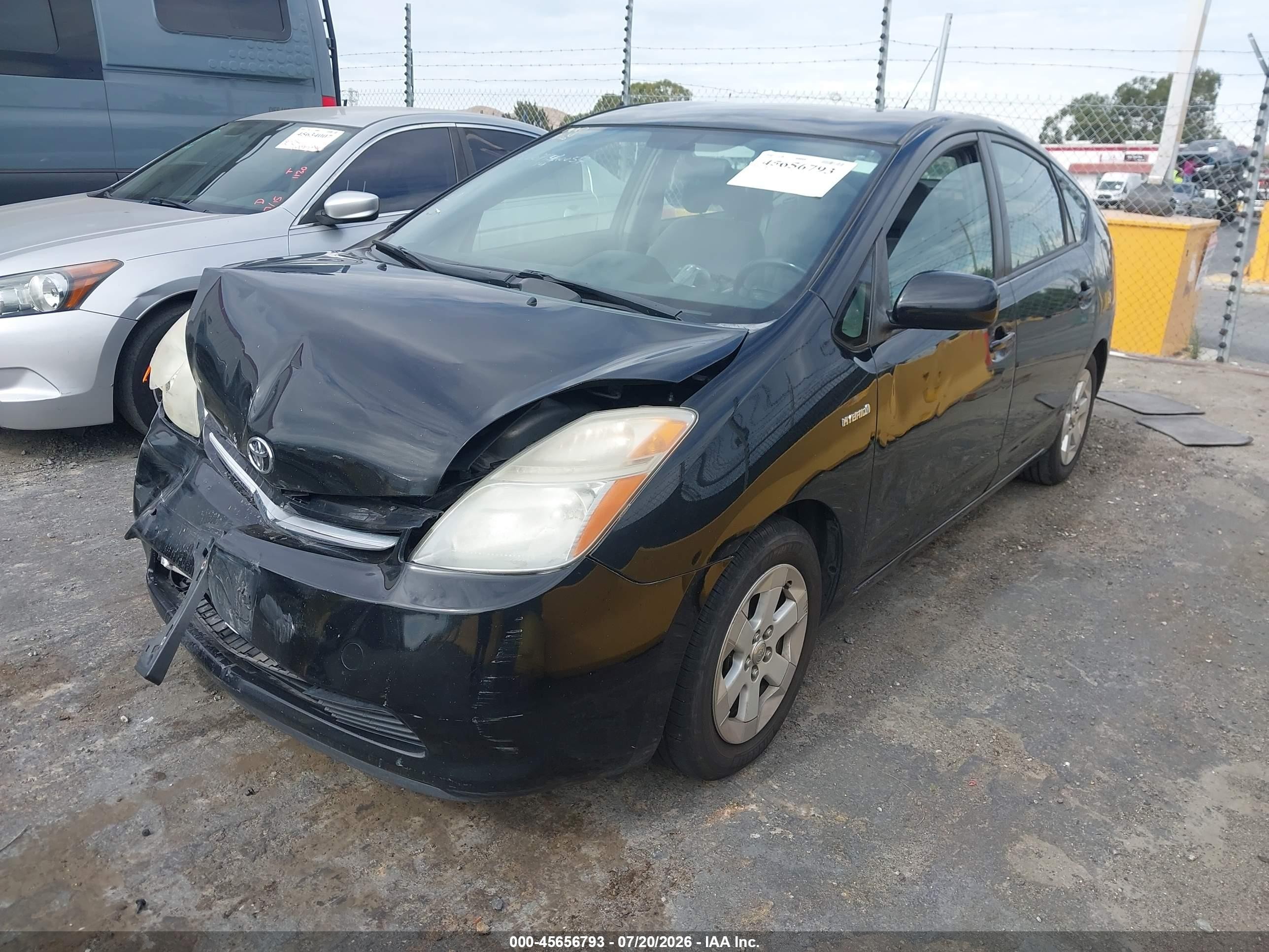 2007 Toyota Prius   Black vin: JTDKB20U277593590