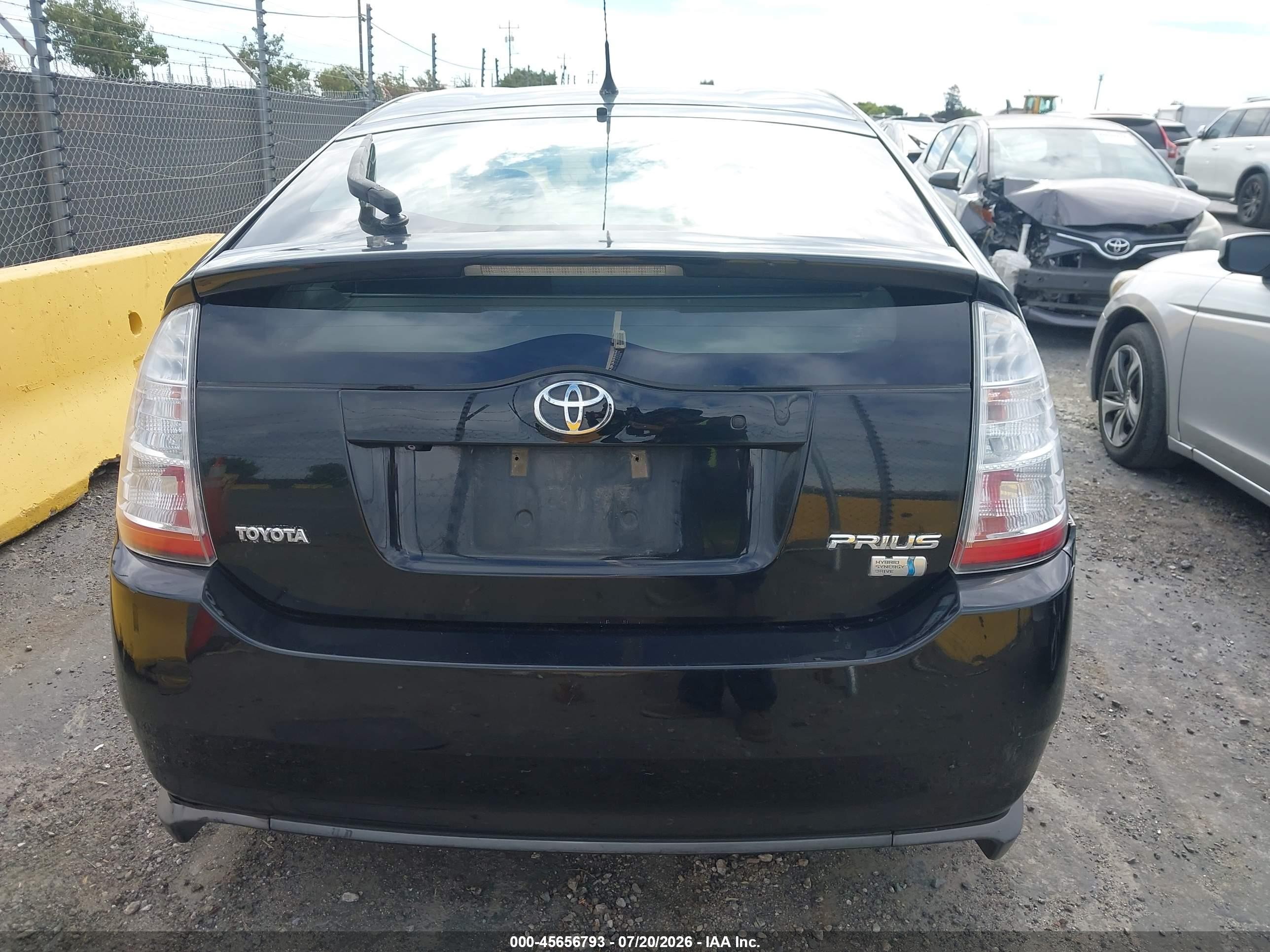 2007 Toyota Prius   Black vin: JTDKB20U277593590