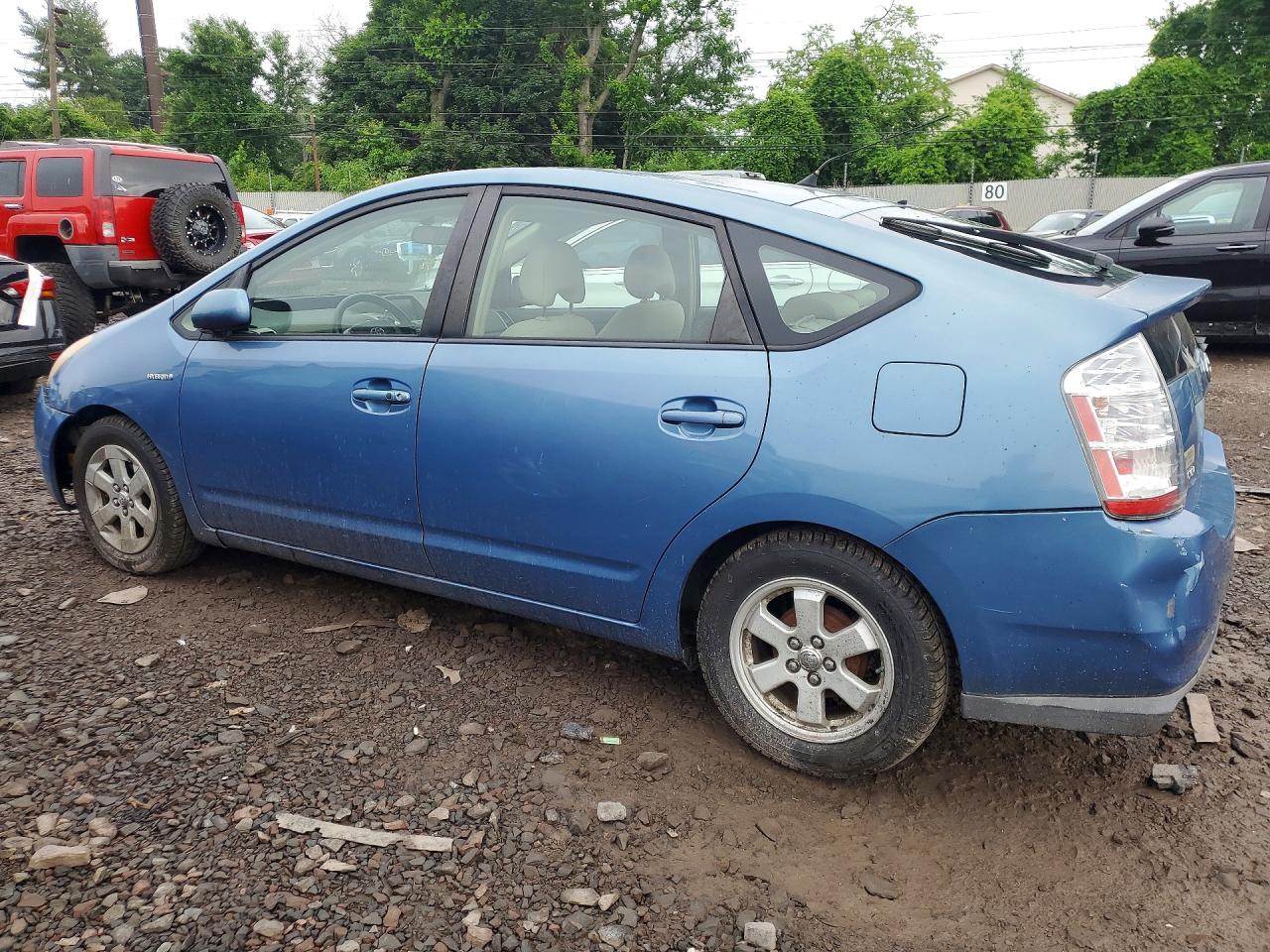 2007 Toyota Prius Base Blue vin: JTDKB20U277630606