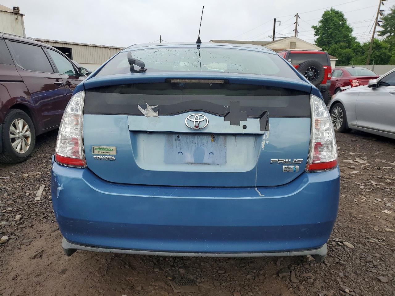 2007 Toyota Prius Base Blue vin: JTDKB20U277630606