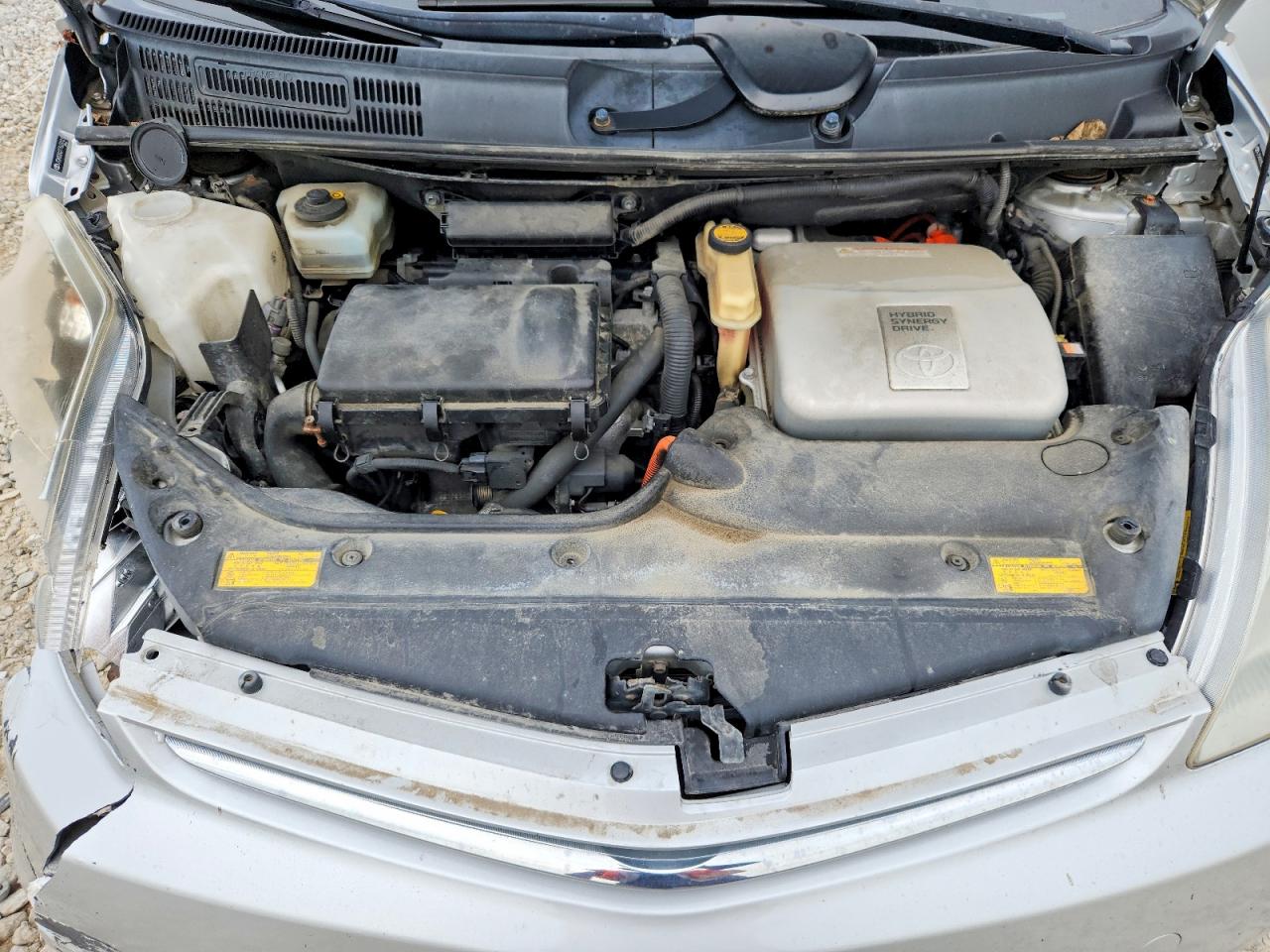 2007 Toyota Prius Base Silver vin: JTDKB20U277633103