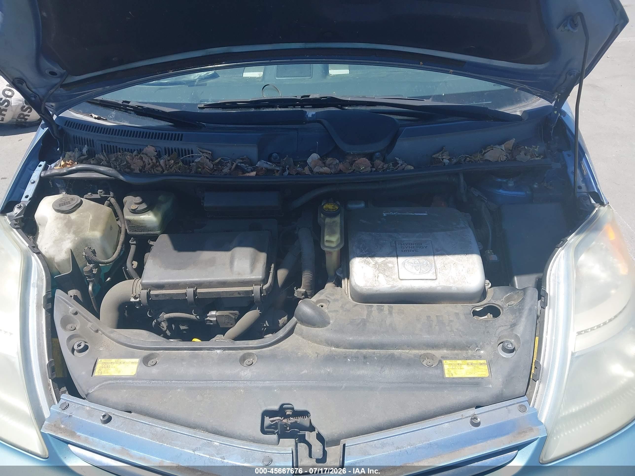 2007 Toyota Prius   Blue vin: JTDKB20U277633957