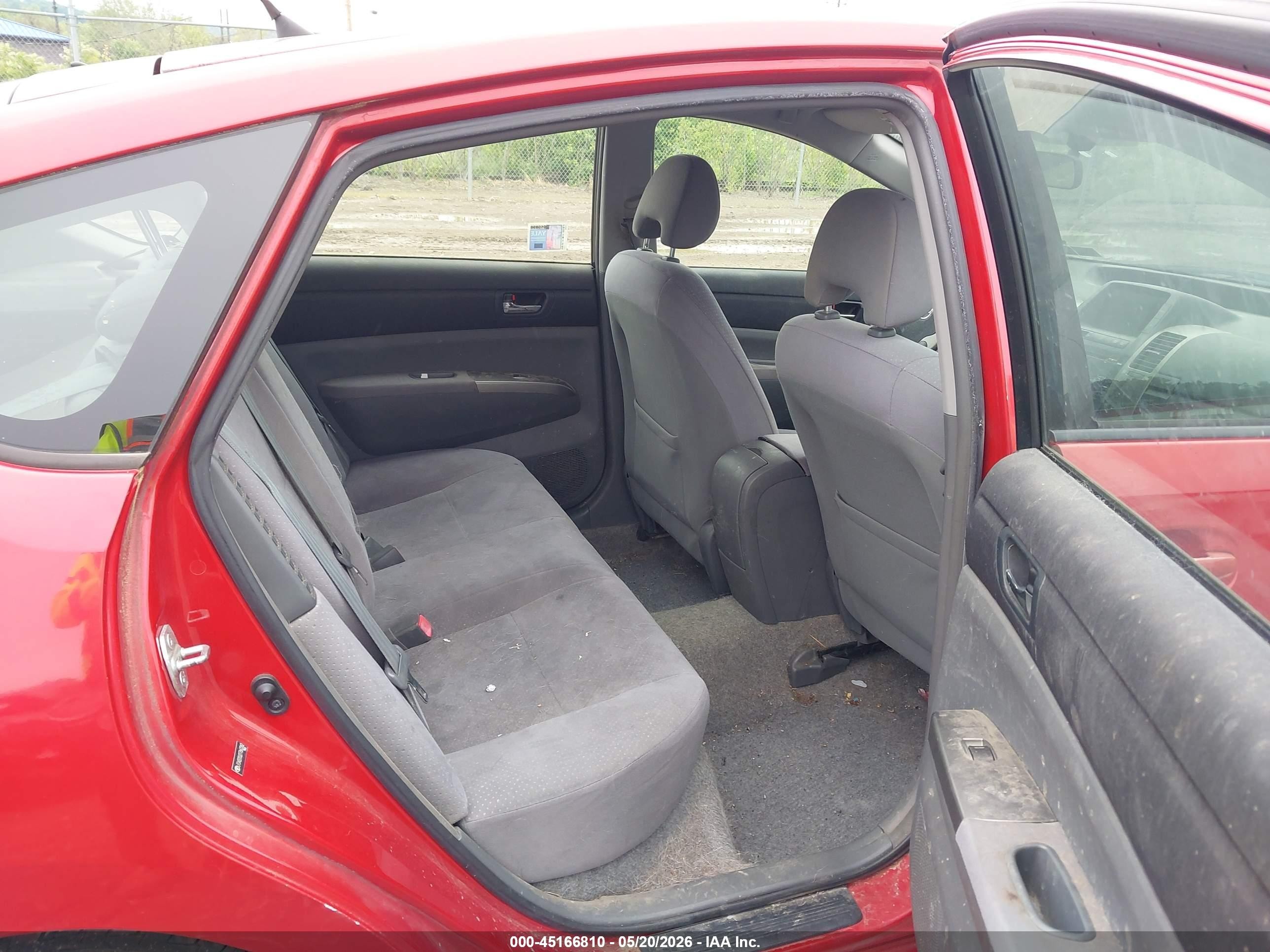 2007 Toyota Prius Red vin: JTDKB20U277662262