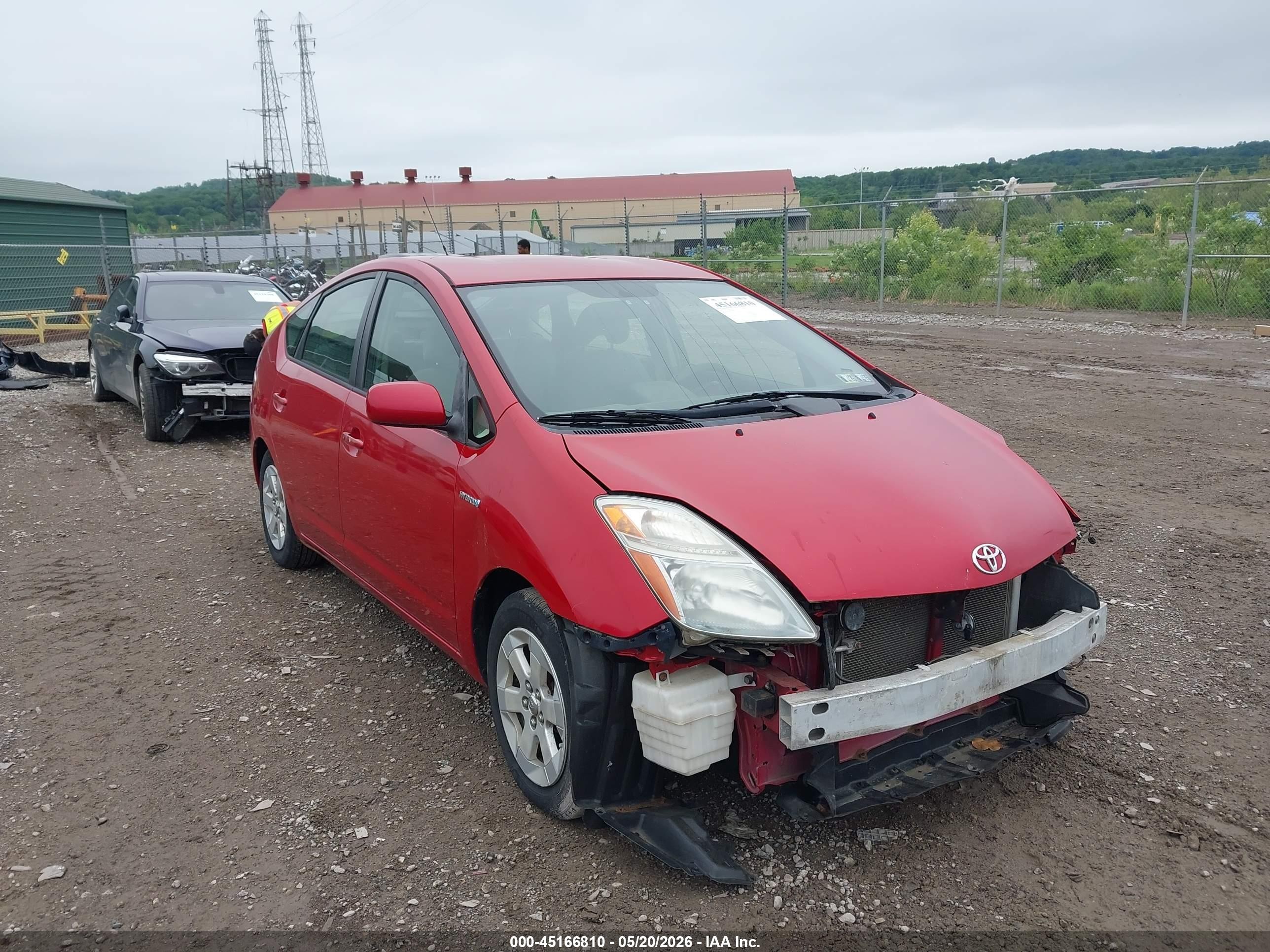2007 Toyota Prius Red vin: JTDKB20U277662262