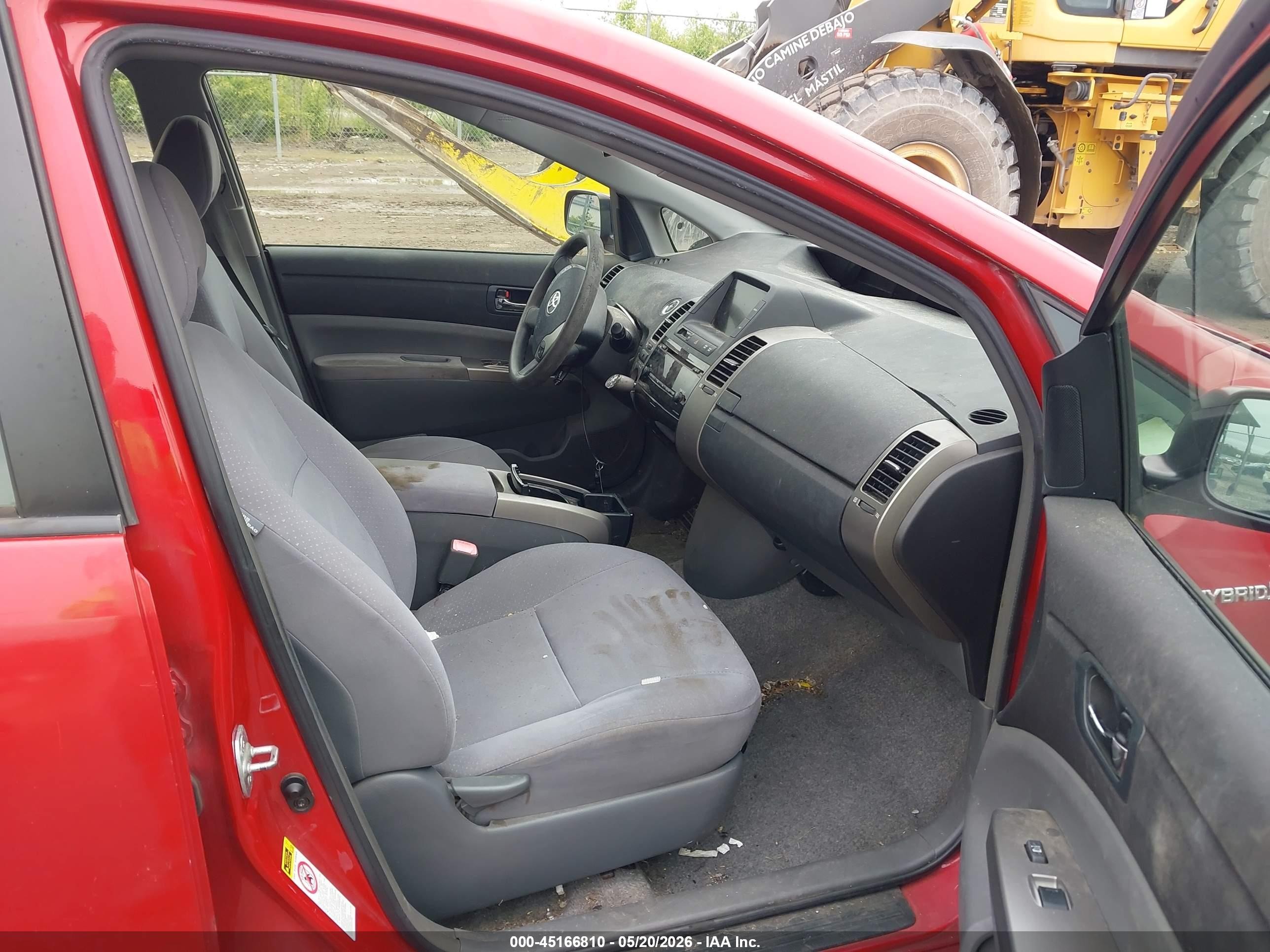 2007 Toyota Prius Red vin: JTDKB20U277662262