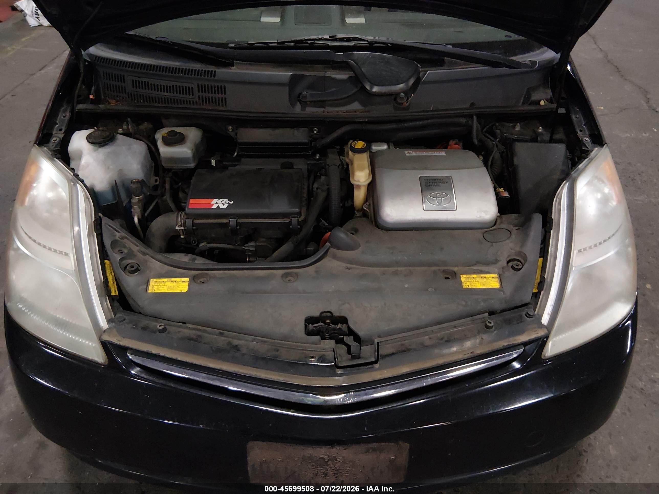 2007 Toyota Prius Touring Черный vin: JTDKB20U277666649