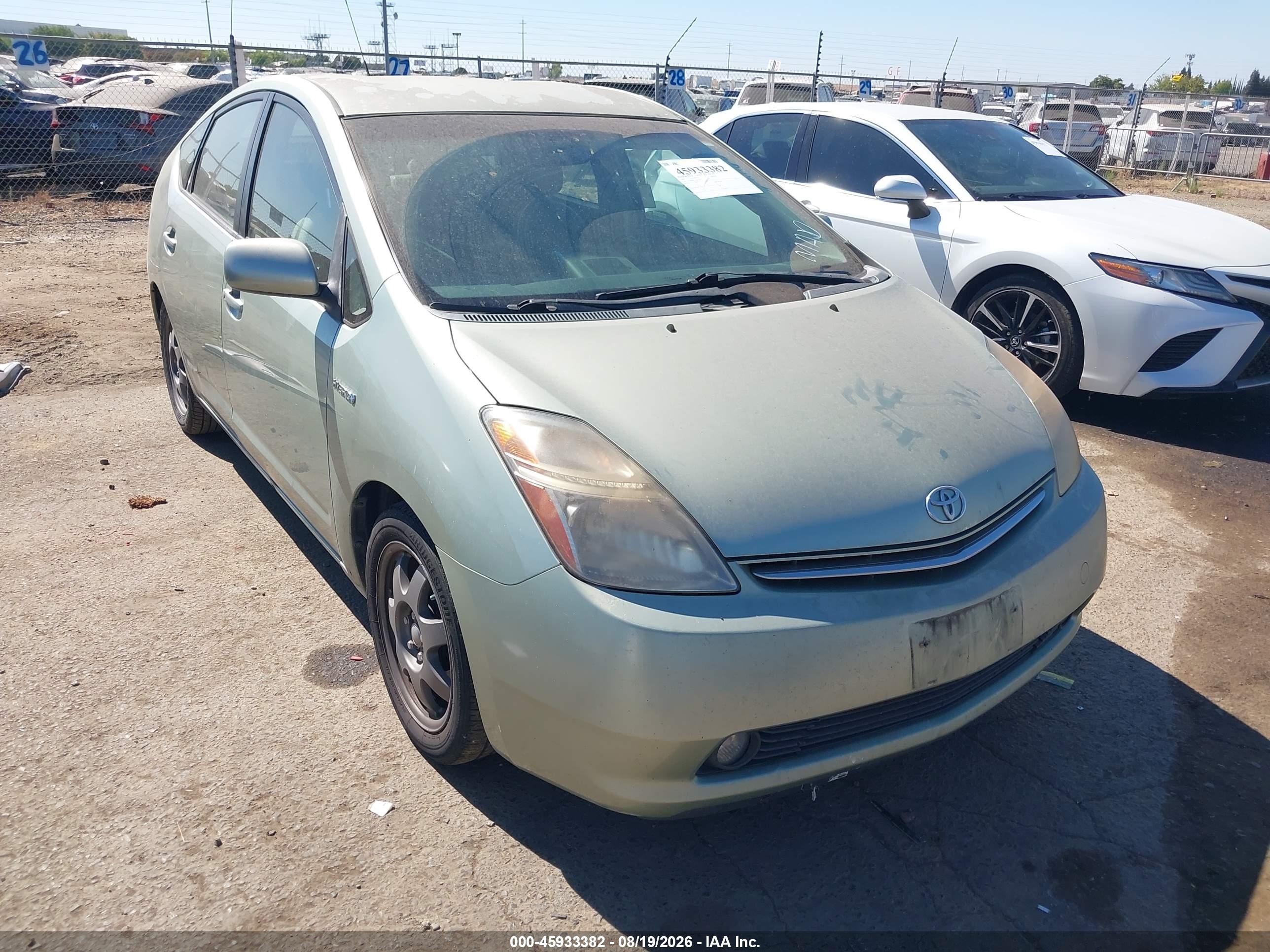 2007 Toyota Prius Touring Green vin: JTDKB20U277682043
