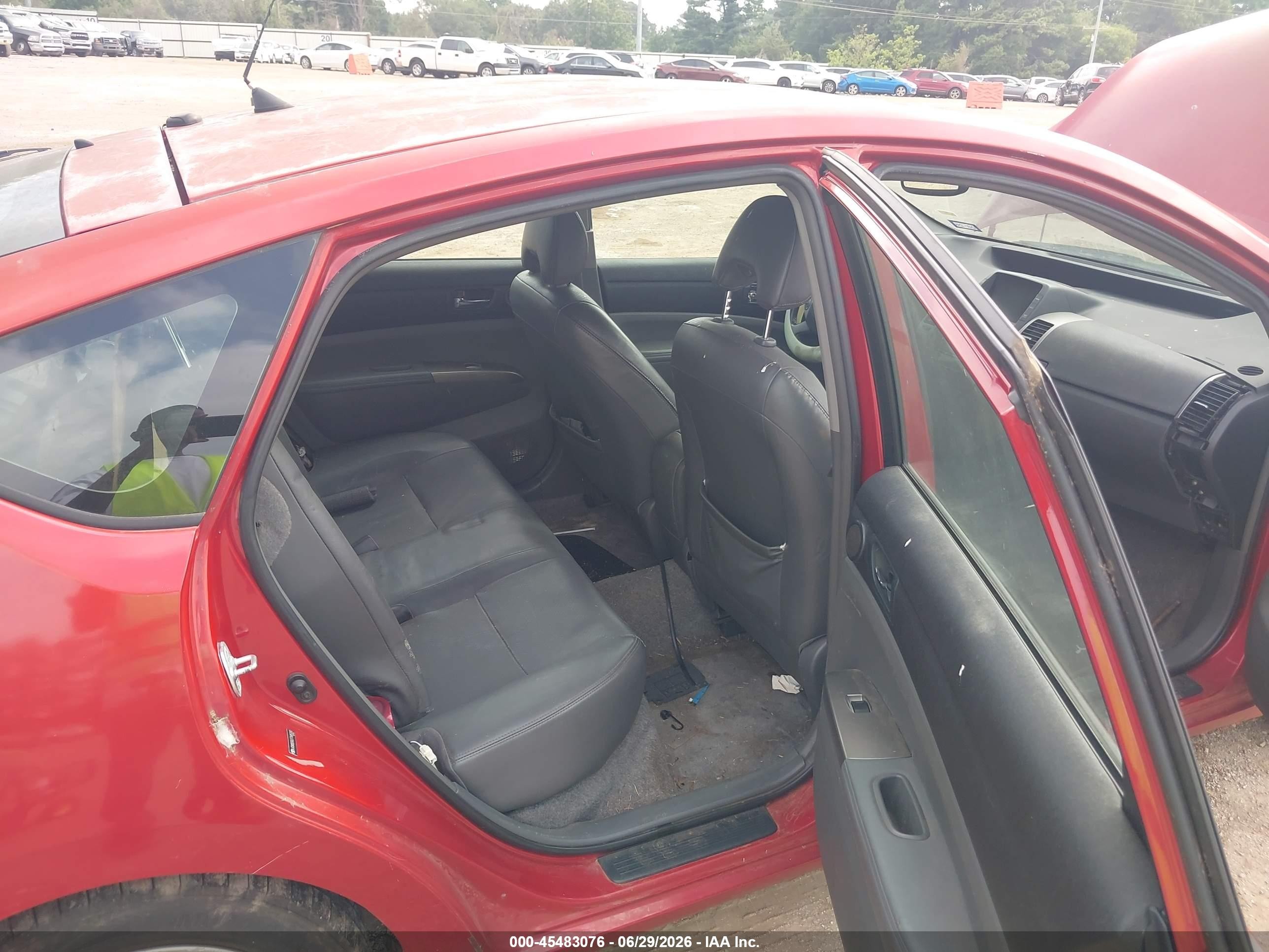 2007 Toyota Prius   Red vin: JTDKB20U277685282