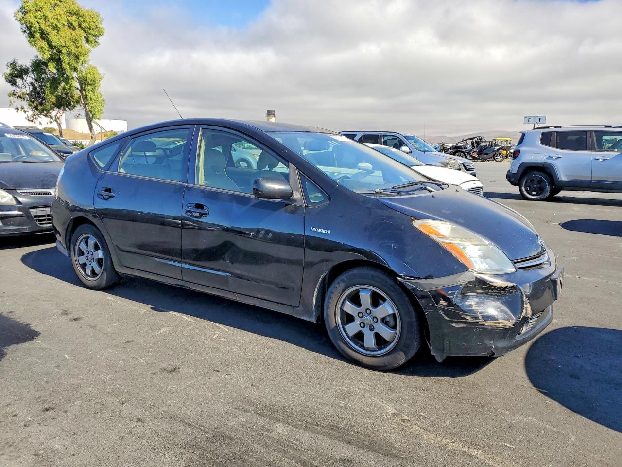 2007 Toyota Prius Base Black vin: JTDKB20U277691230