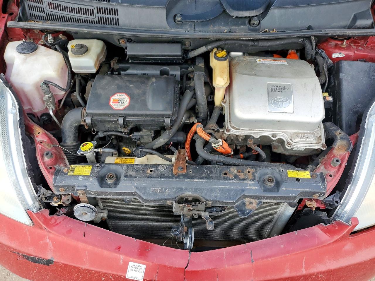 2008 Toyota Prius Red vin: JTDKB20U283299955