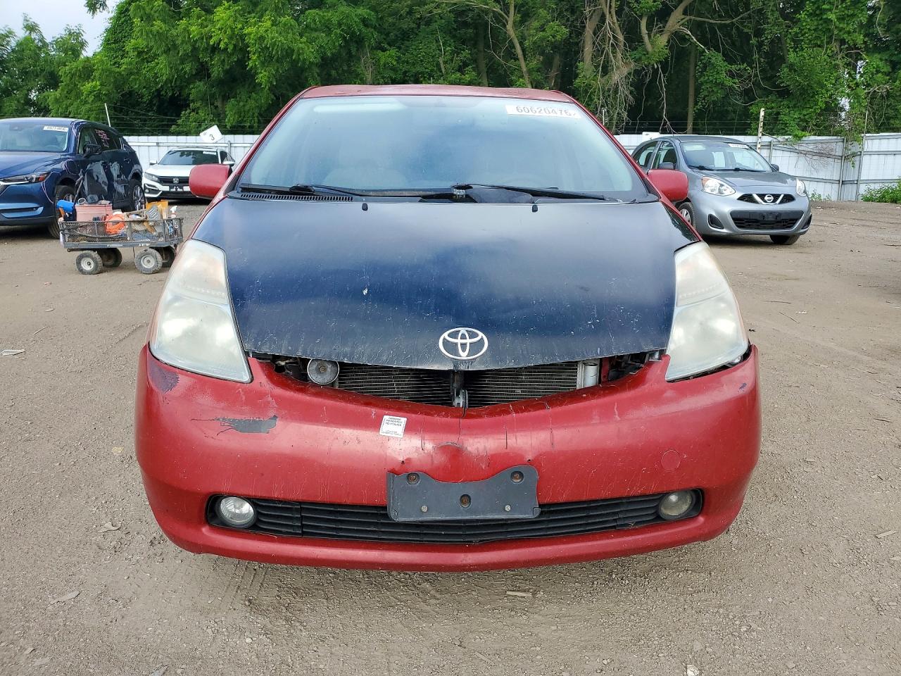 2008 Toyota Prius Red vin: JTDKB20U283299955