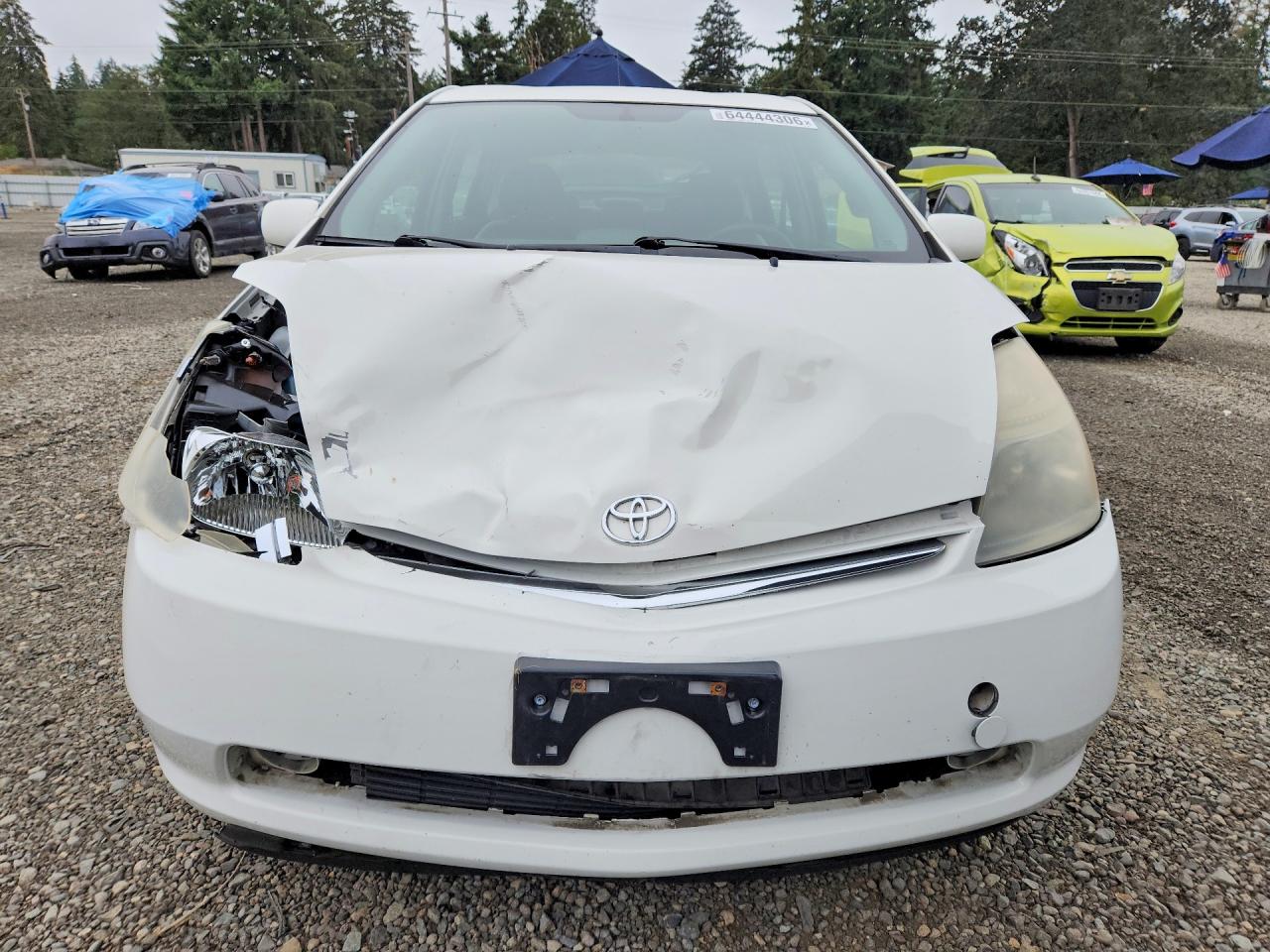2008 Toyota Prius Base White vin: JTDKB20U283310422