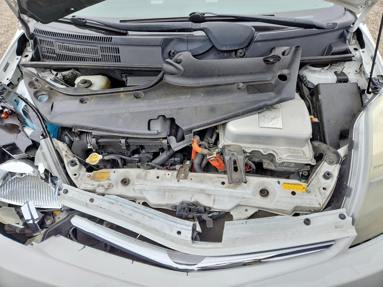2008 Toyota Prius Base White vin: JTDKB20U283310422