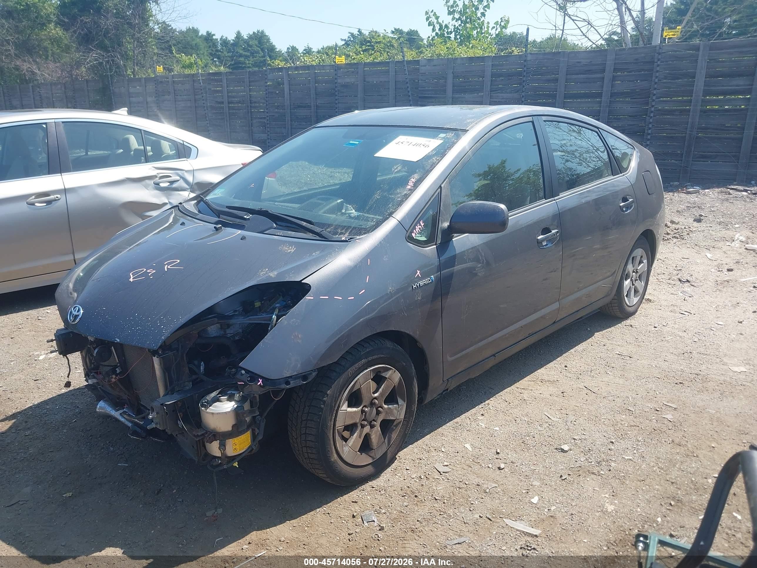 2008 Toyota Prius   Gray vin: JTDKB20U283318763