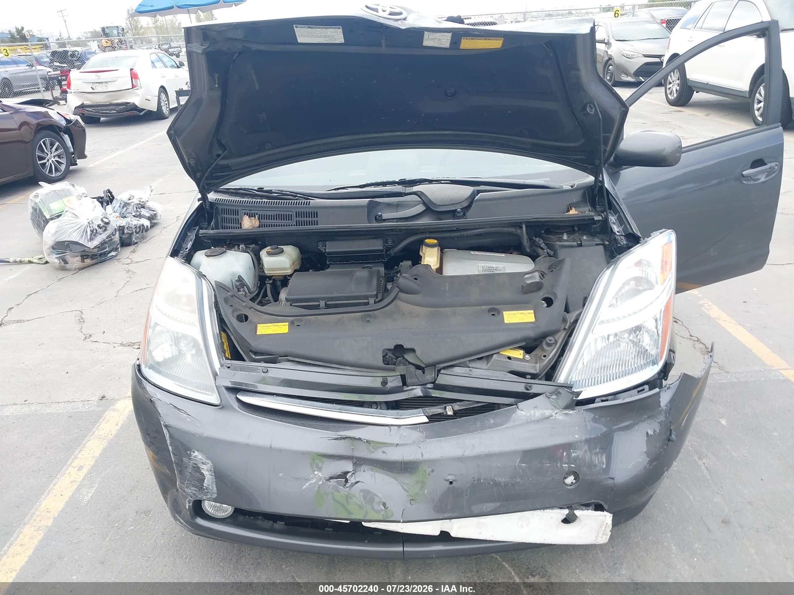 2008 Toyota Prius Touring Gray vin: JTDKB20U283336731