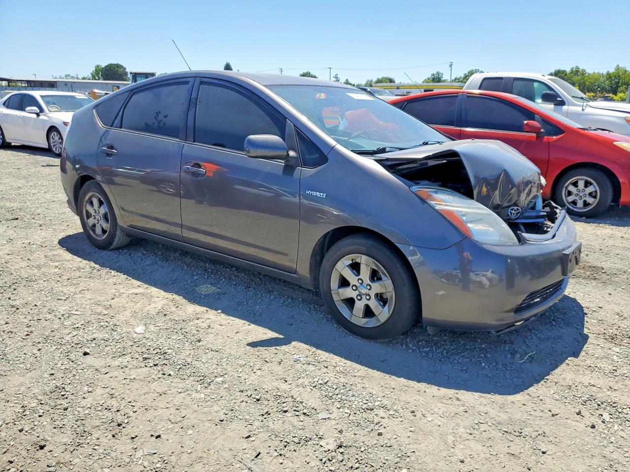 2008 Toyota Prius Base Gray vin: JTDKB20U283340195