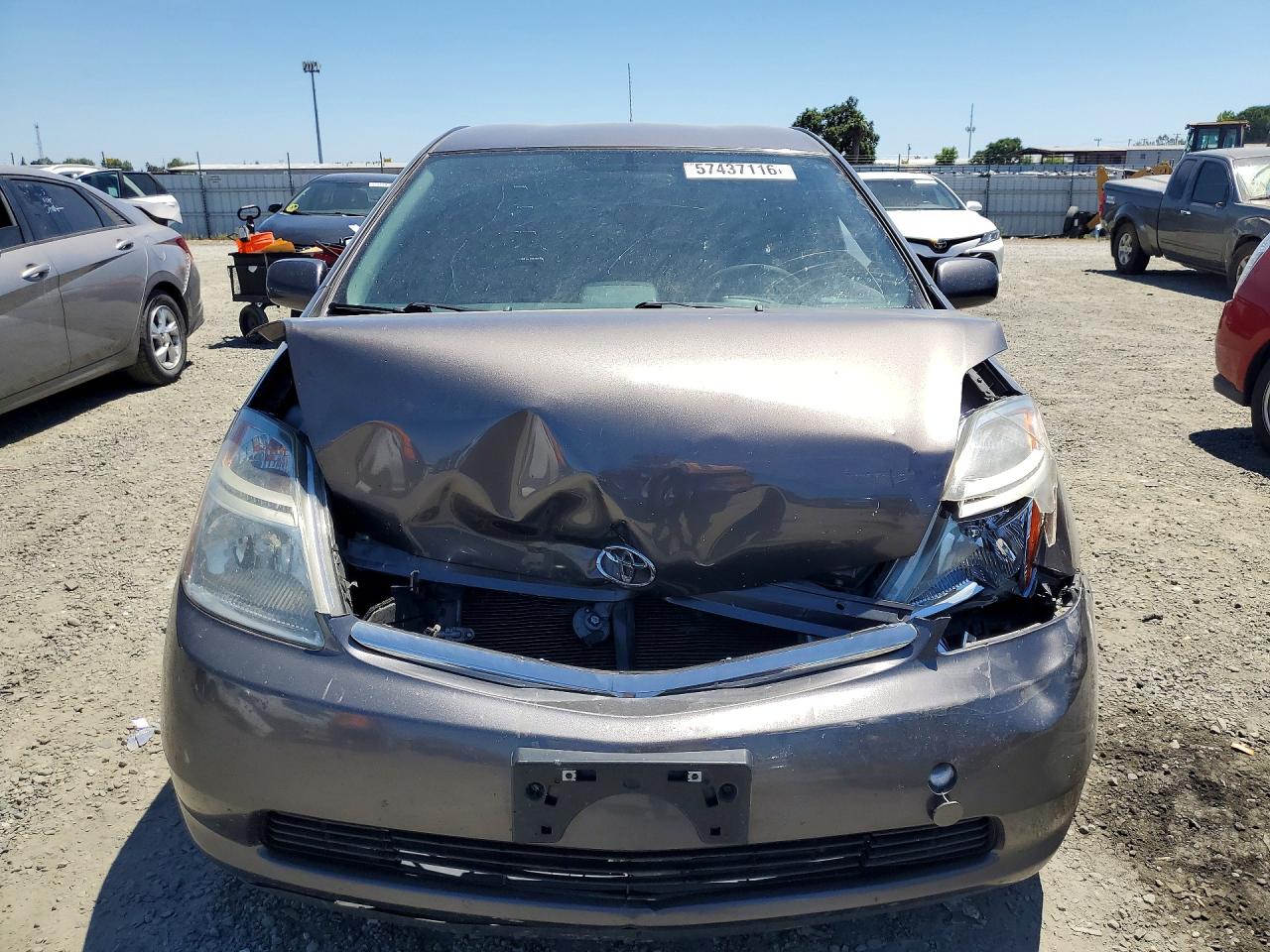 2008 Toyota Prius Base Gray vin: JTDKB20U283340195