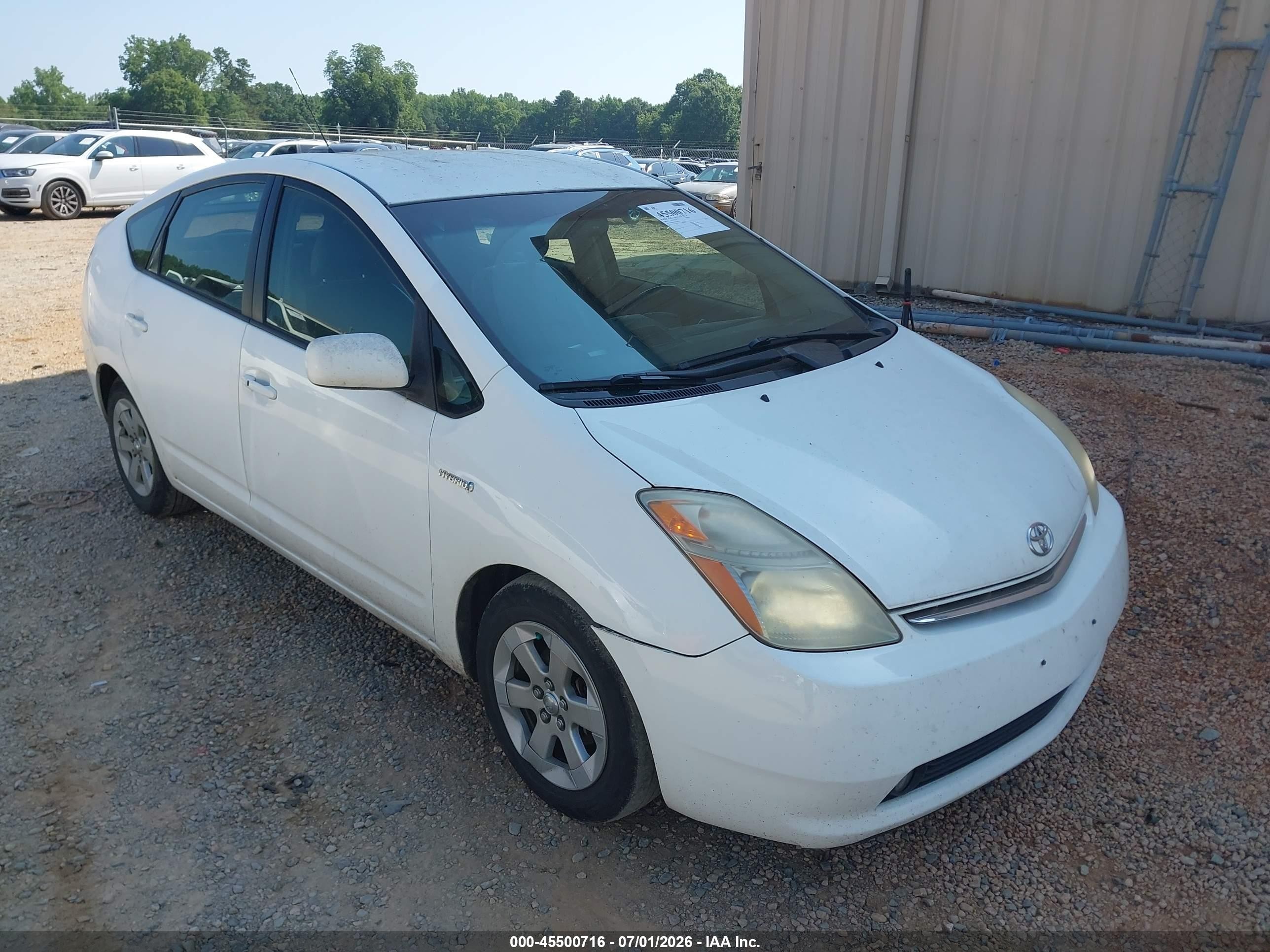 2008 Toyota Prius   White vin: JTDKB20U283350810