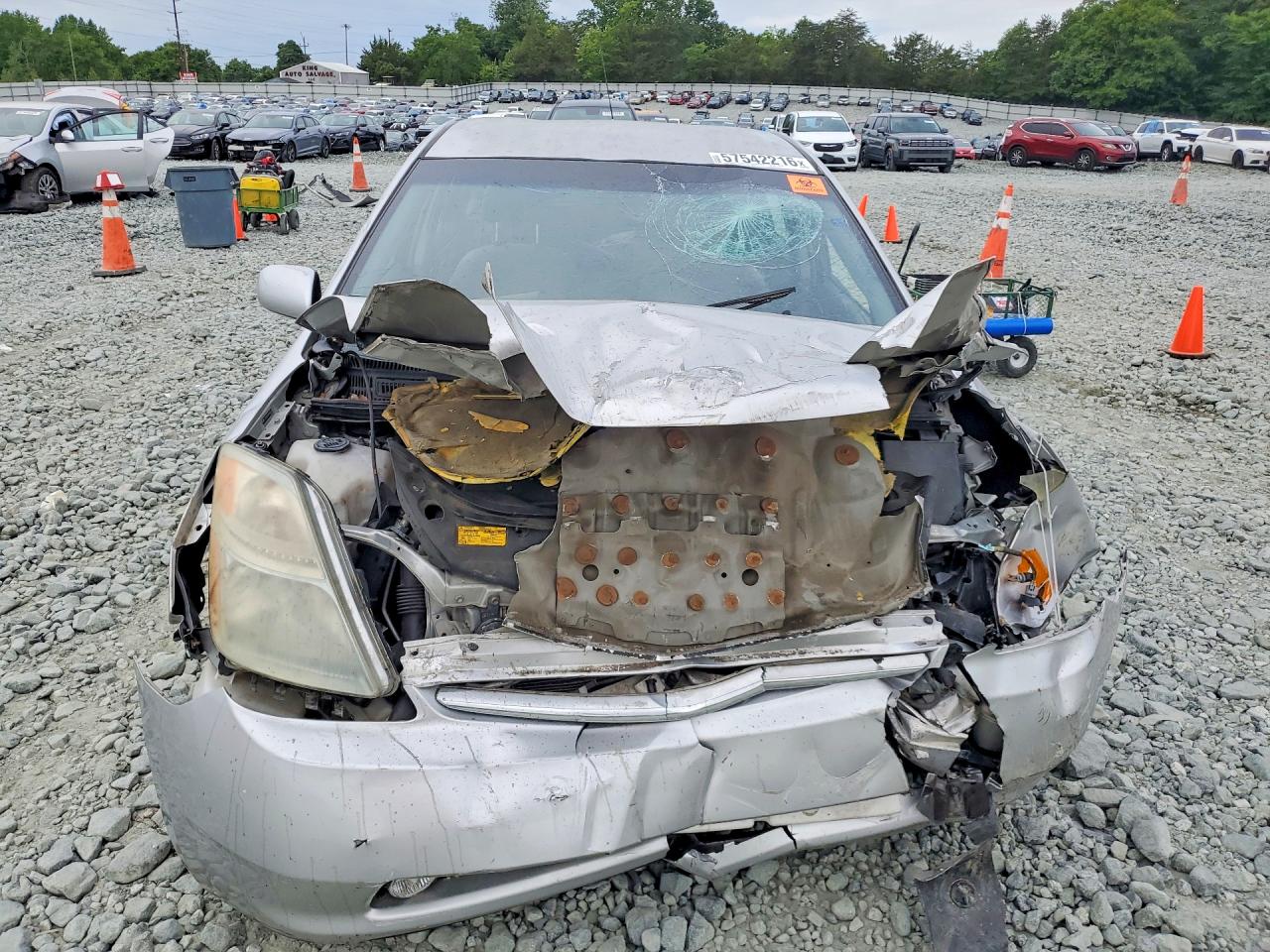 2008 Toyota Prius Base Silver vin: JTDKB20U283356221